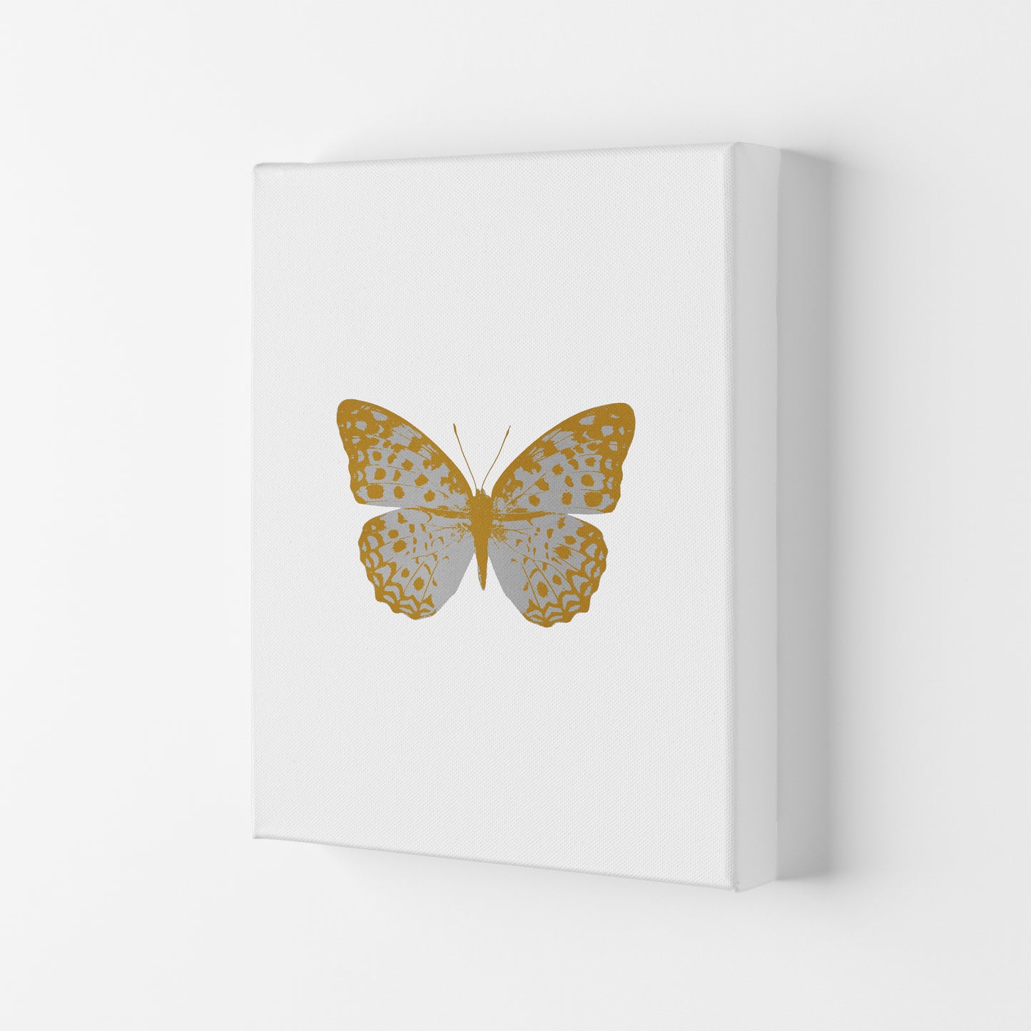 Silver Butterfly Print By Orara Studio Animal Art Print Canvas