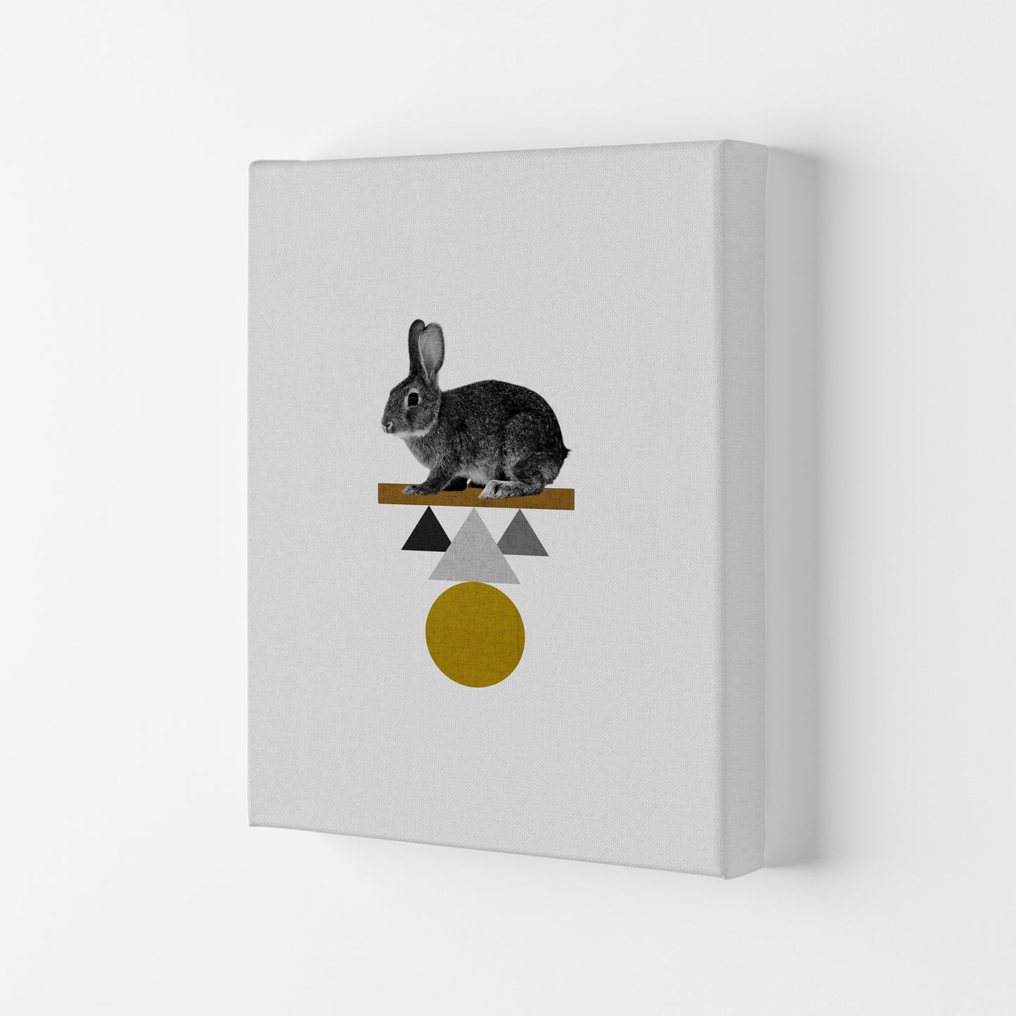 Tribal Rabbit Print By Orara Studio Animal Art Print Canvas