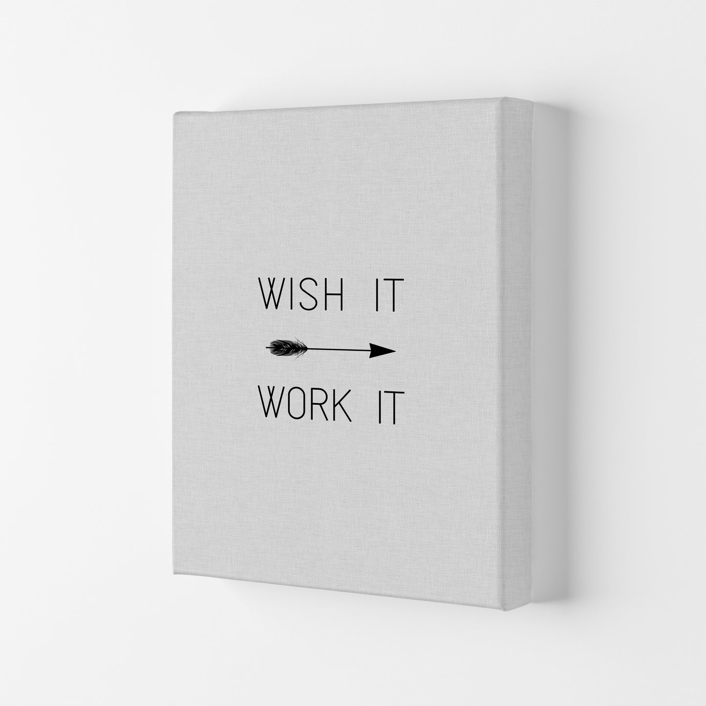Wish It Work It Arrow Quote Print By Orara Studio Canvas