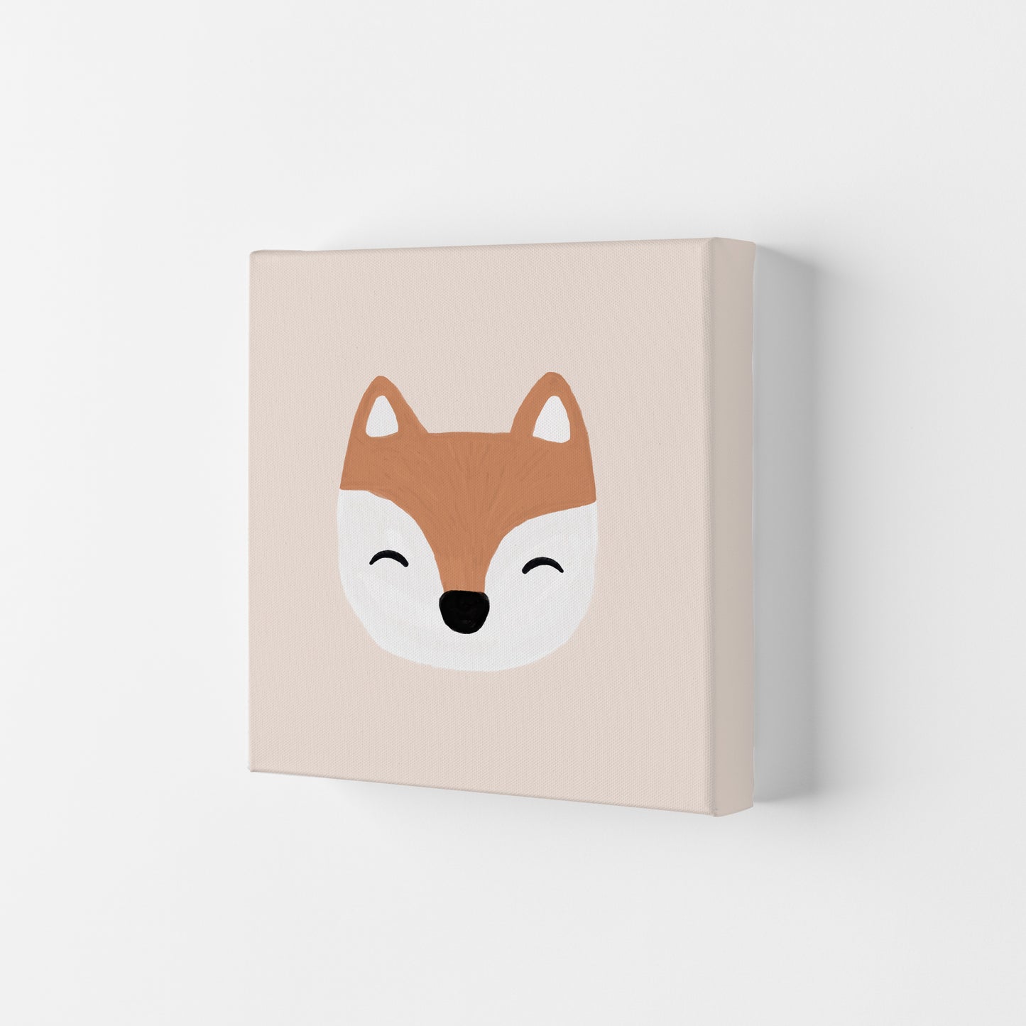 Blush Fox Christmas Art Print by Orara Studio Canvas
