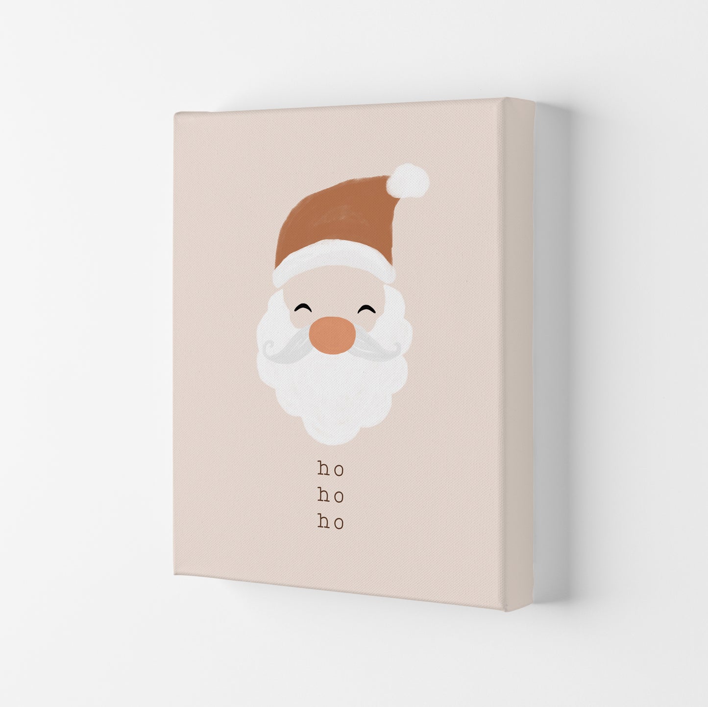 Ho Ho Ho Santa Christmas Art Print by Orara Studio Canvas