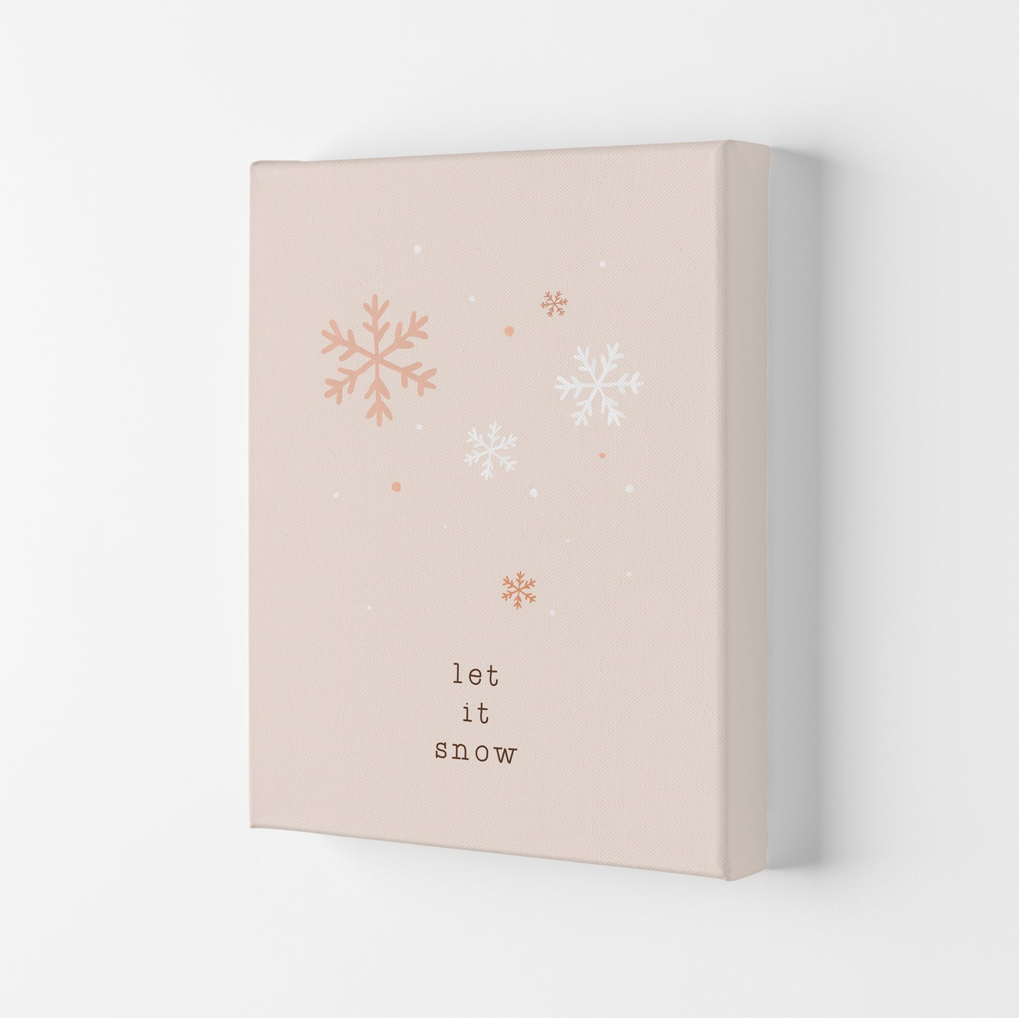 Let It Snow Christmas Art Print by Orara Studio Canvas