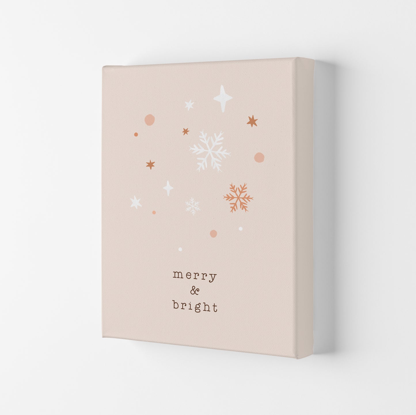 Merry & Bright Christmas Art Print by Orara Studio Canvas