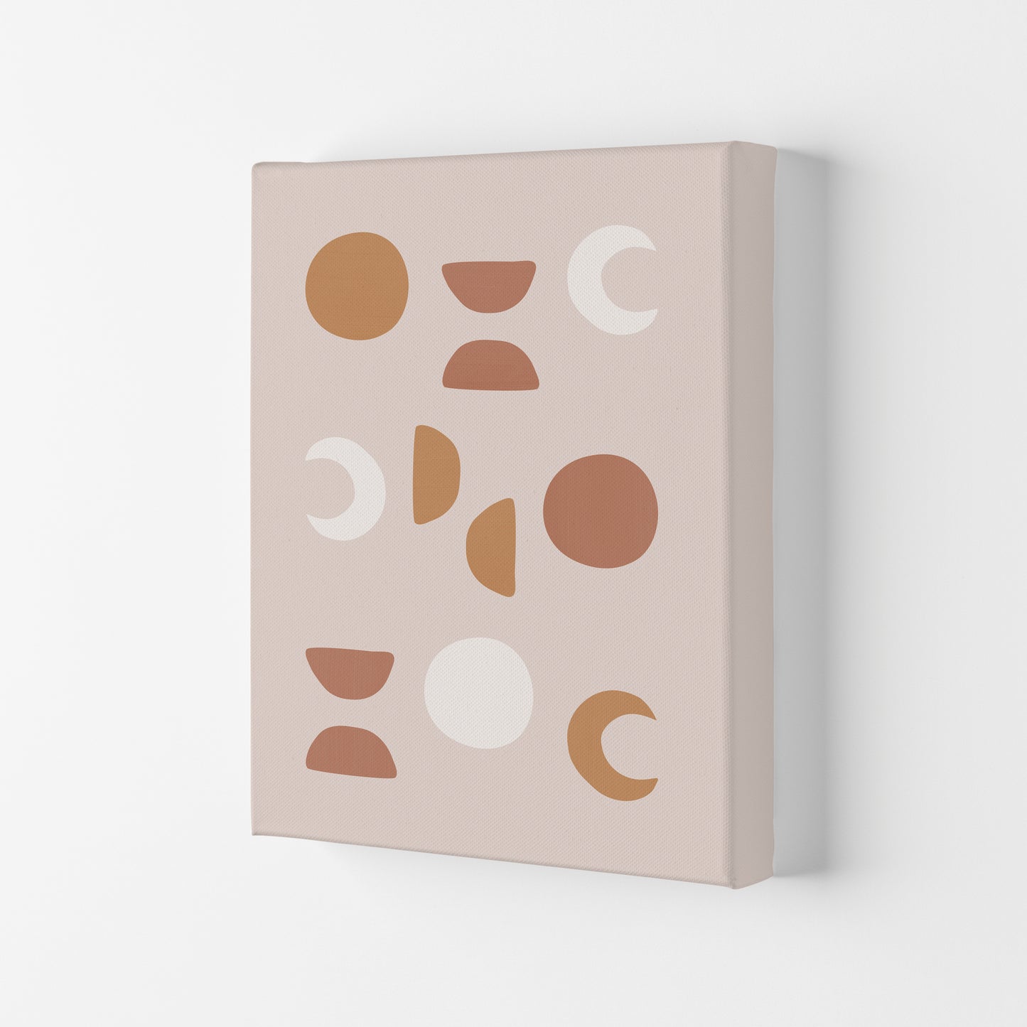 Blush Moon Phases Art Print by Orara Studio Canvas