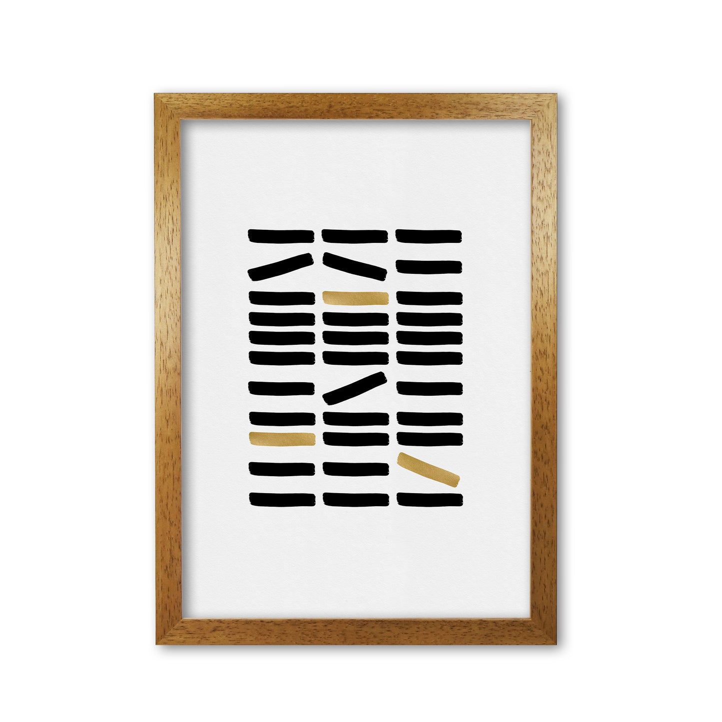 Black And Gold Abstract Print By Orara Studio Oak Grain