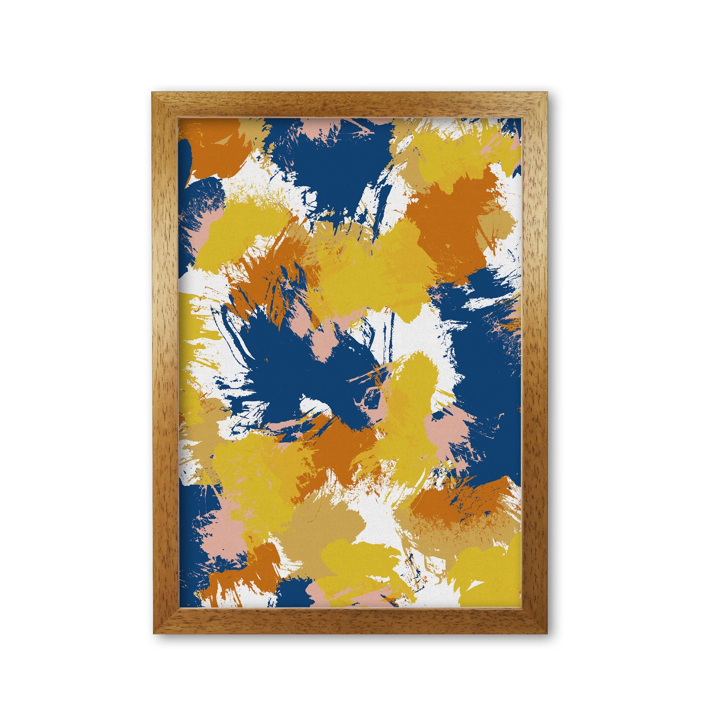 Colourful Abstract I Print By Orara Studio Oak Grain