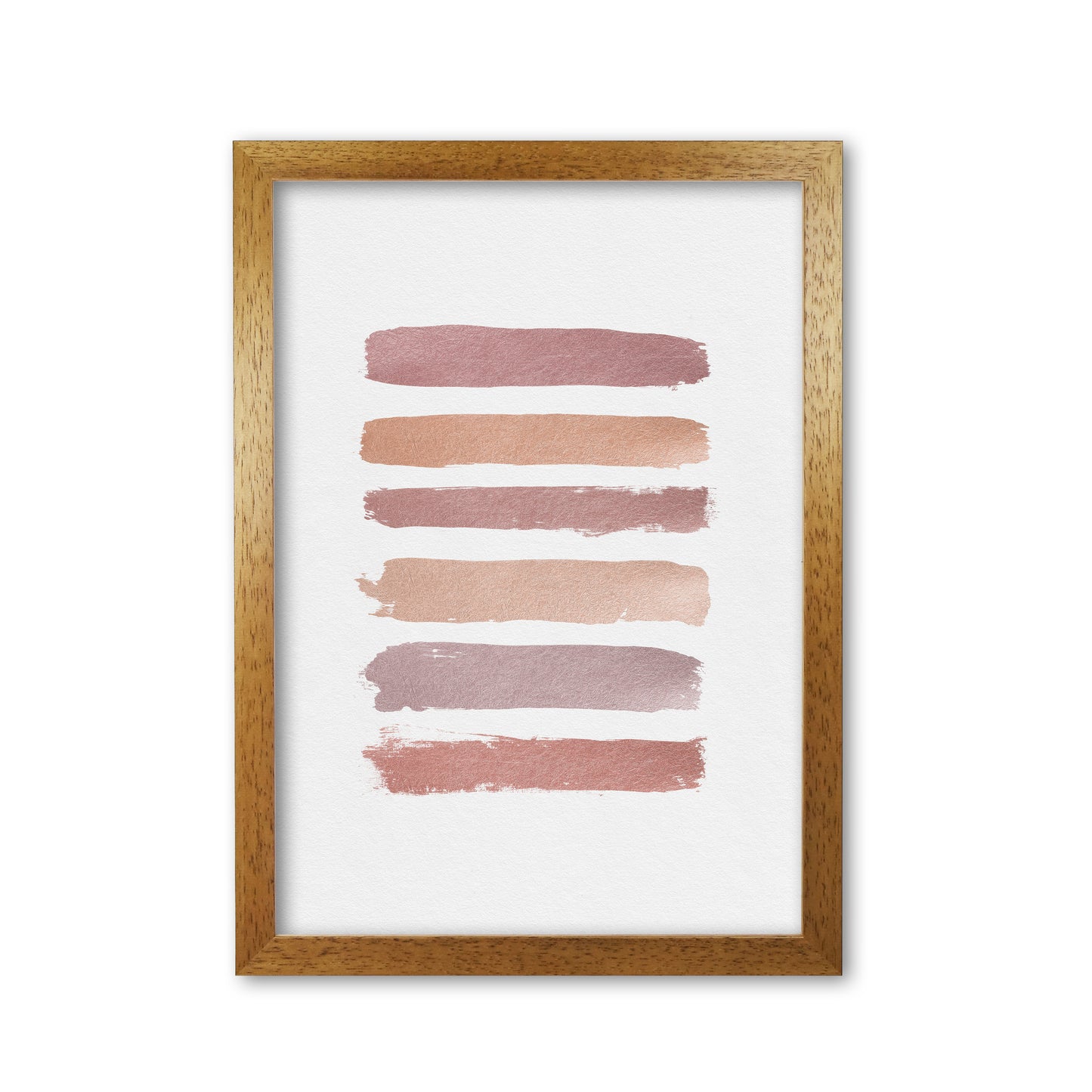 Dusty Rose Stripes Print By Orara Studio Oak Grain