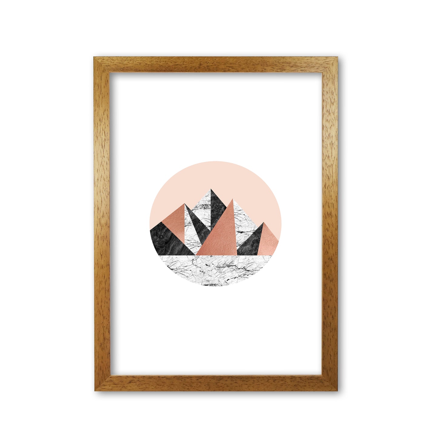 Geometric Landscape I Print By Orara Studio Oak Grain