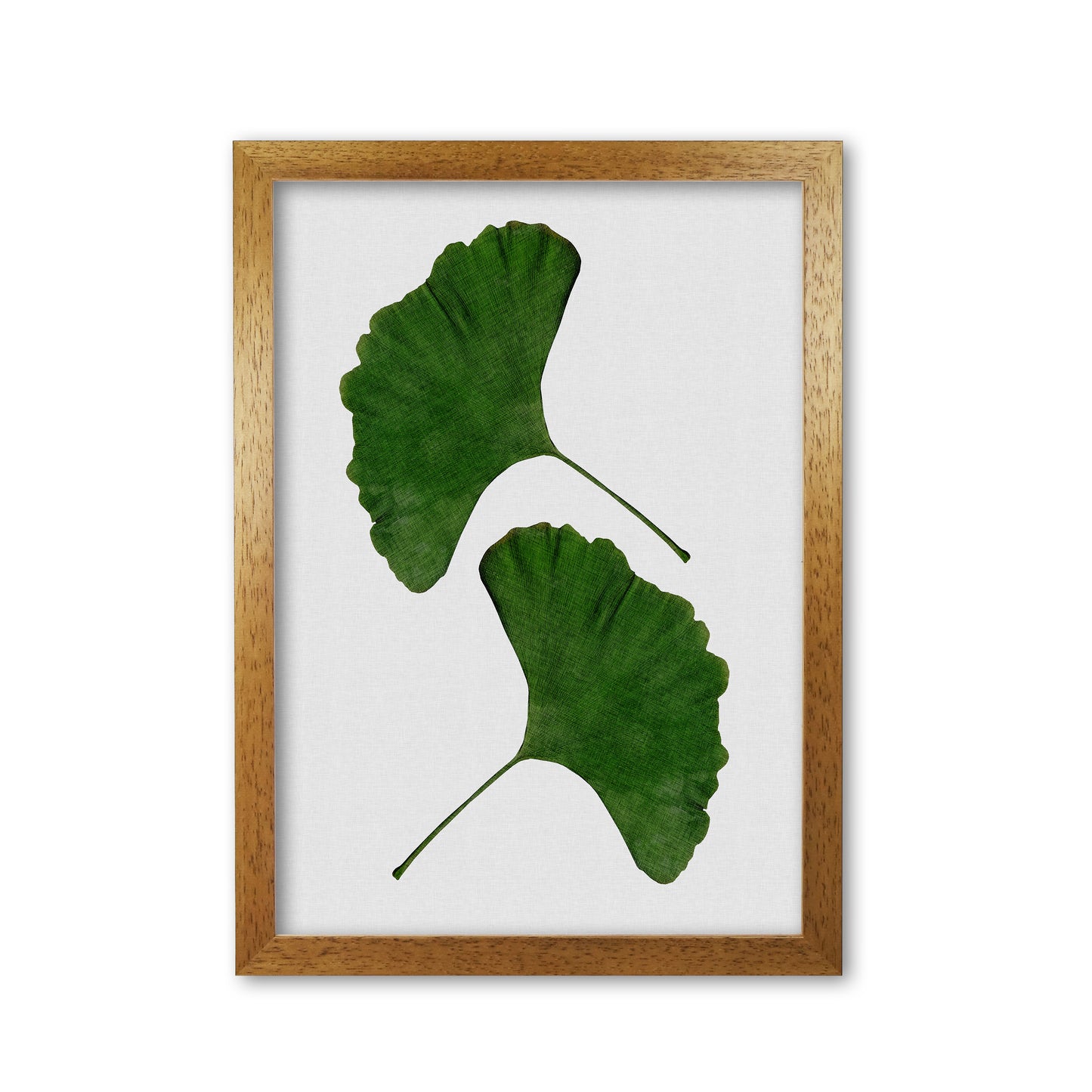 Ginkgo Leaf II Print By Orara Studio, Framed Botanical & Nature Art Print Oak Grain