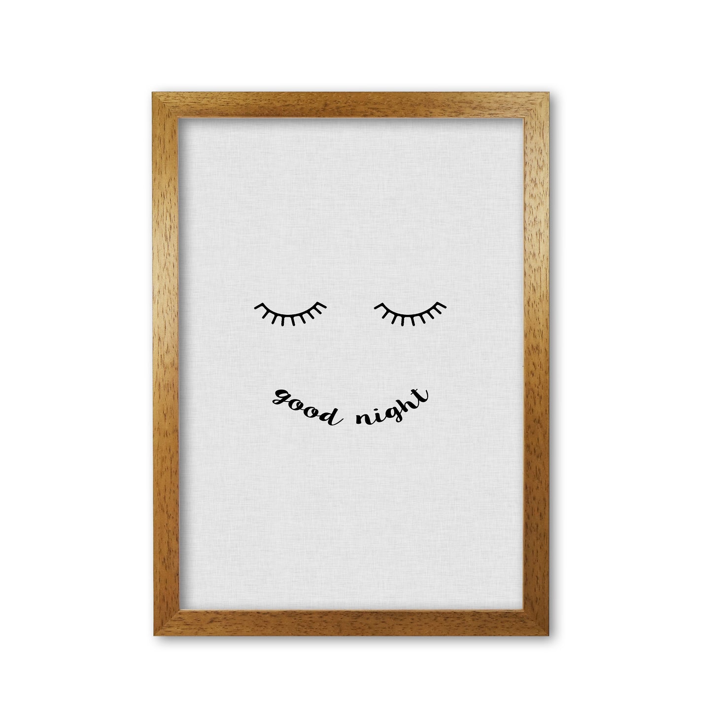 Good Night Quote Print By Orara Studio Oak Grain