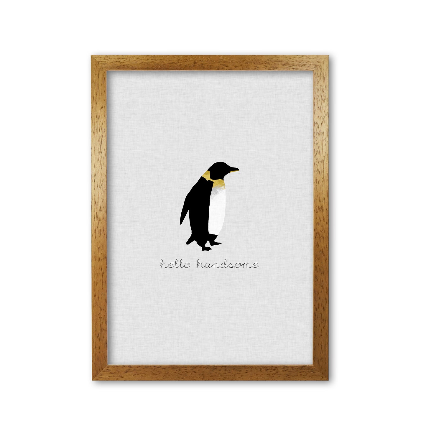 Hello Handsome Animal Quote Print By Orara Studio Oak Grain