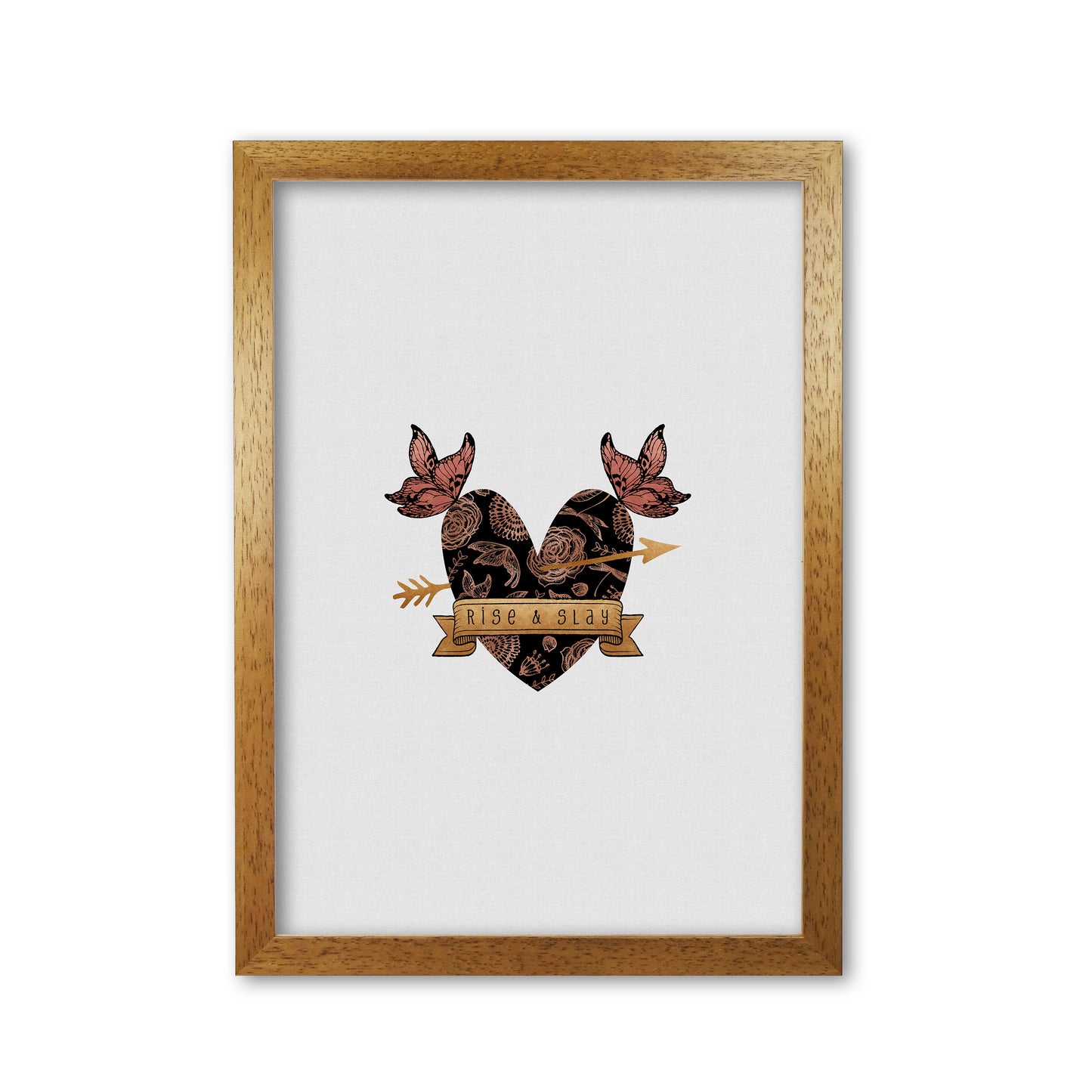 Rise & Slay Steampunk Print By Orara Studio Oak Grain