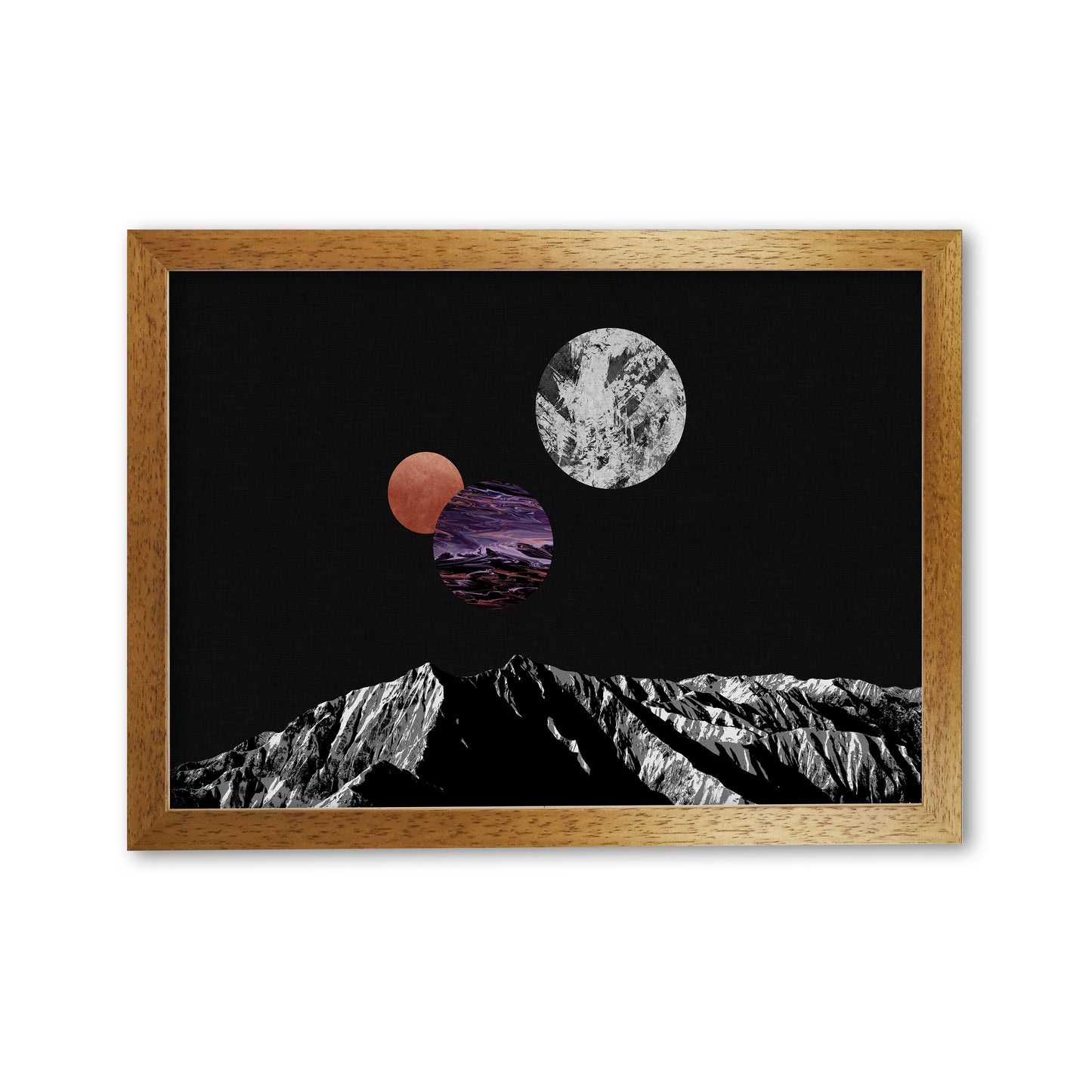 Space I Print By Orara Studio Oak Grain
