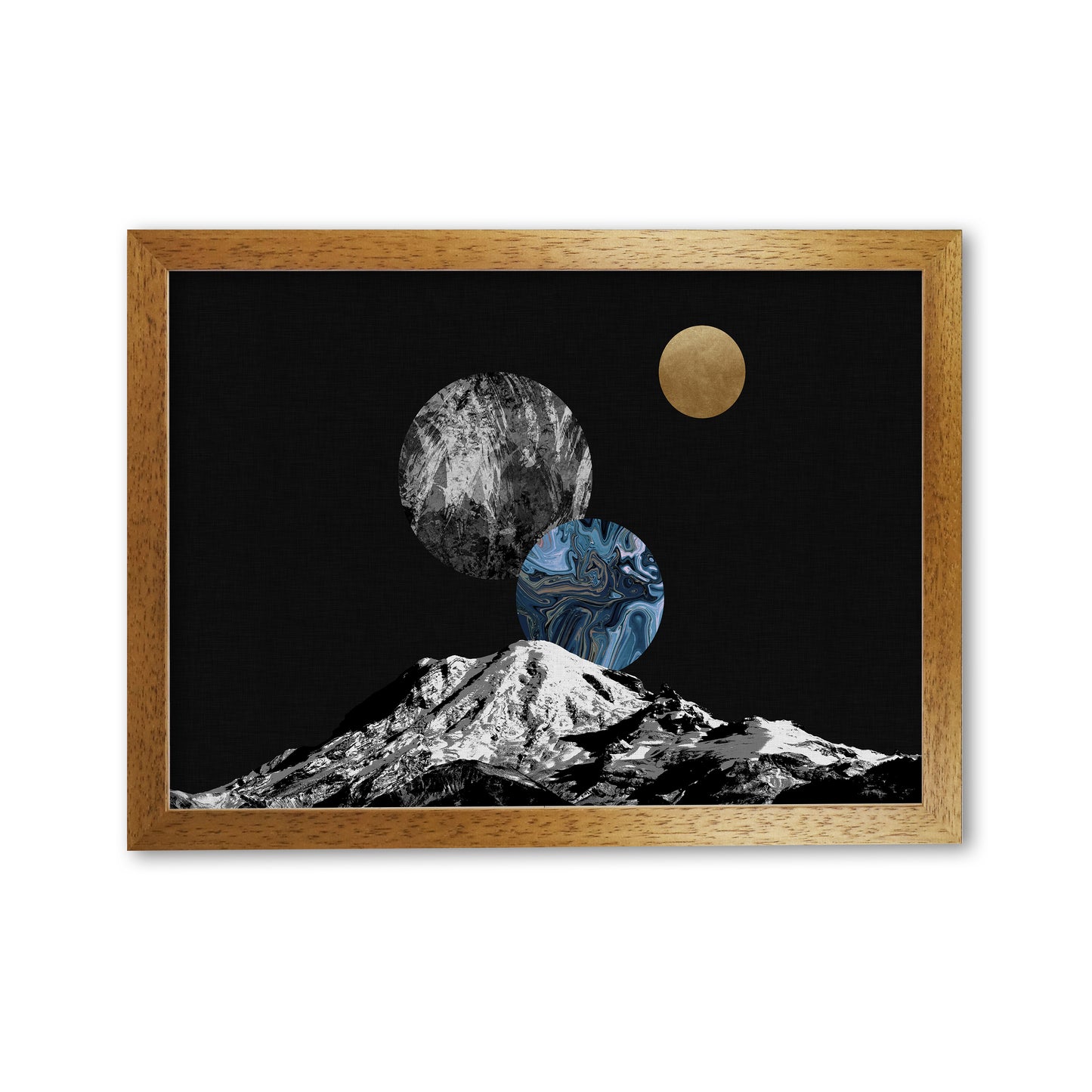 Space II Print By Orara Studio Oak Grain