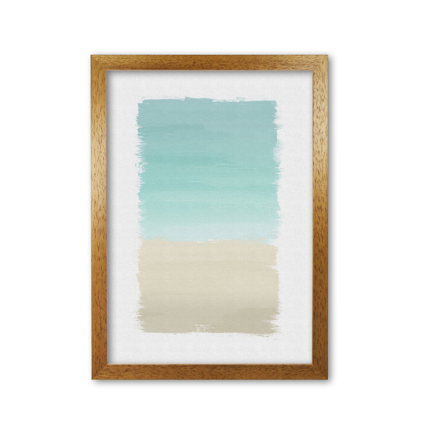 Turquoise Abstract Print By Orara Studio Oak Grain