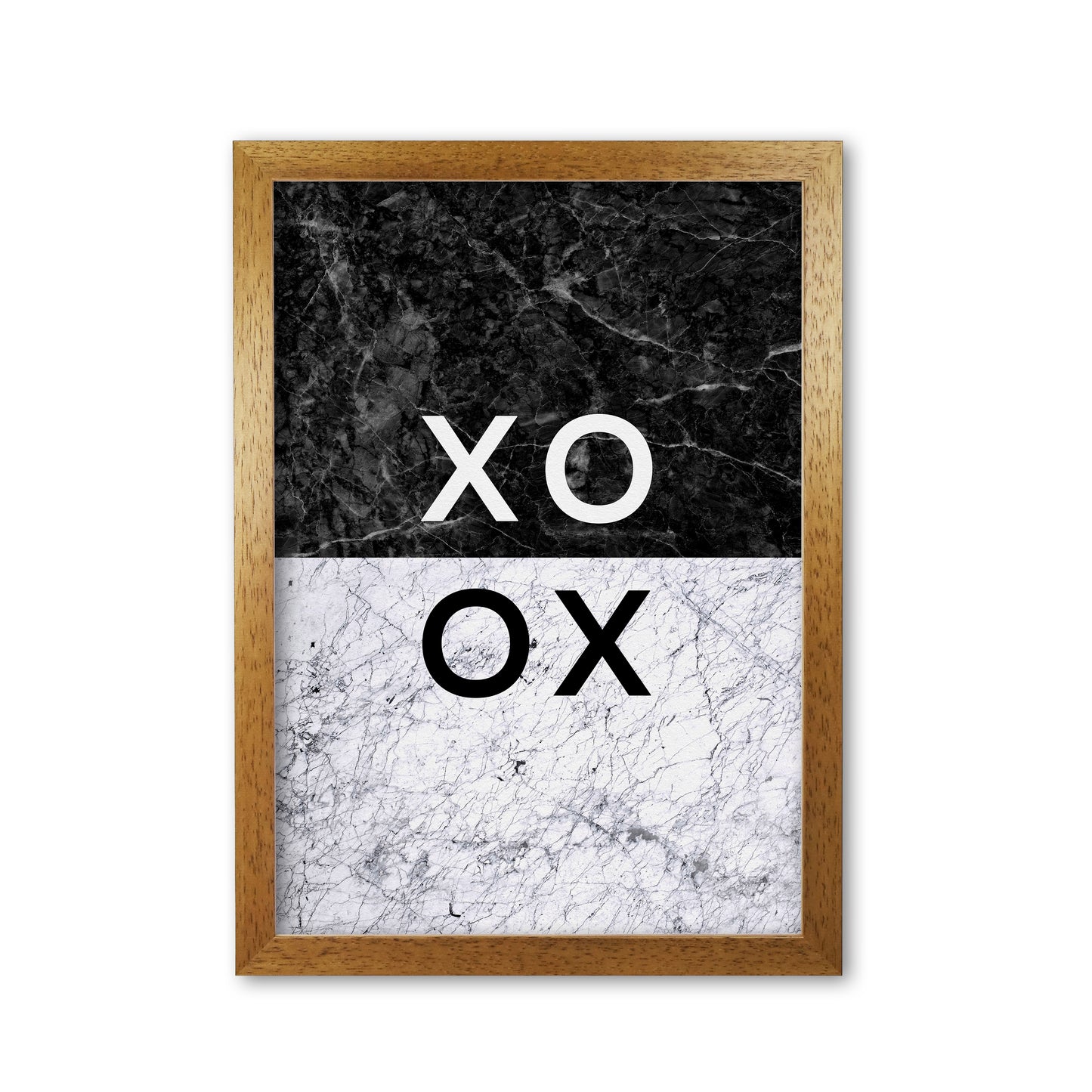 XO Hugs & Kisses Quote Print By Orara Studio Oak Grain