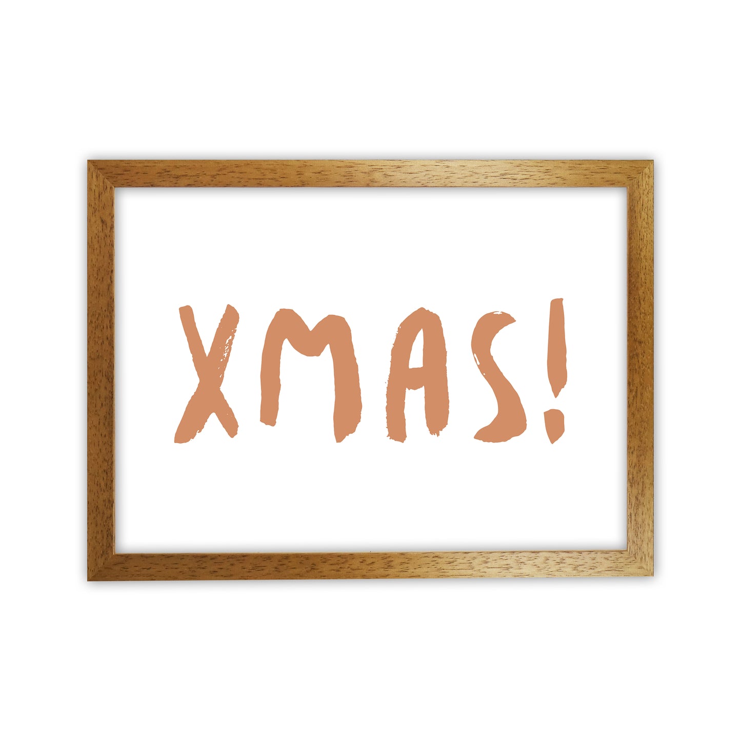 XMAS! Christmas Art Print by Orara Studio Oak Grain