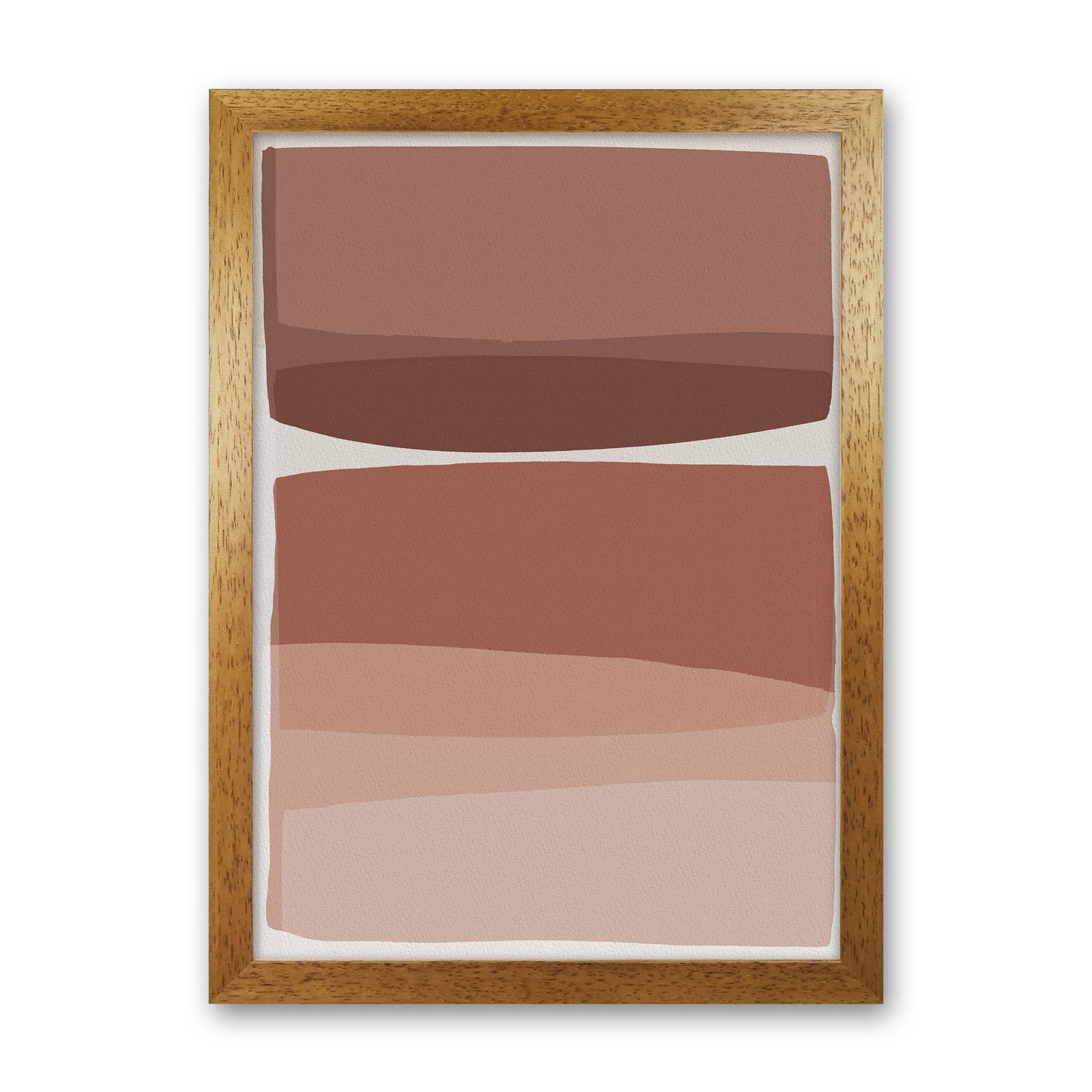 Modern Blush Abstract Art Print by Orara Studio Oak Grain