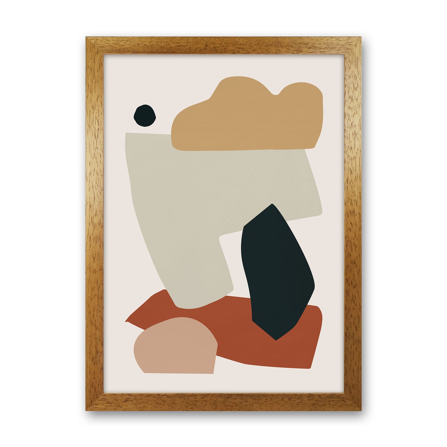 Collage Earth I Art Print by Orara Studios Oak Grain