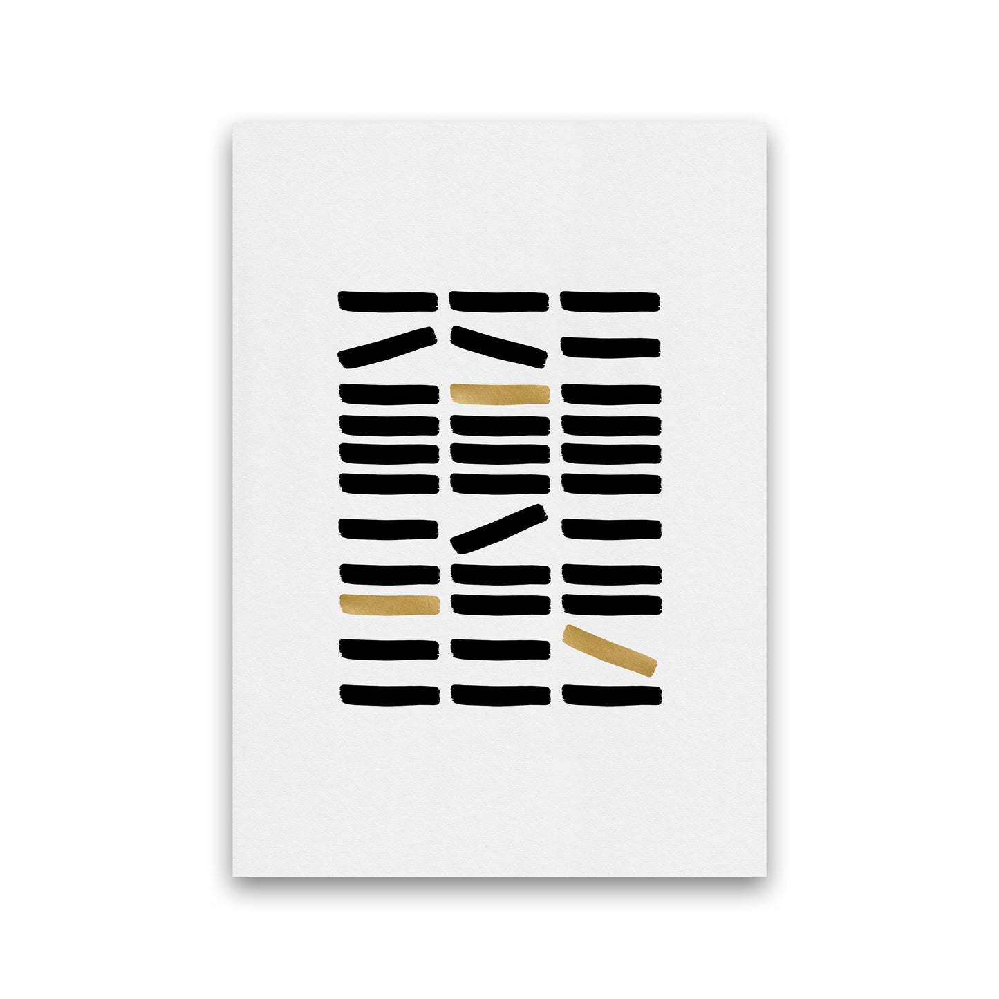 Black And Gold Abstract Print By Orara Studio Print Only