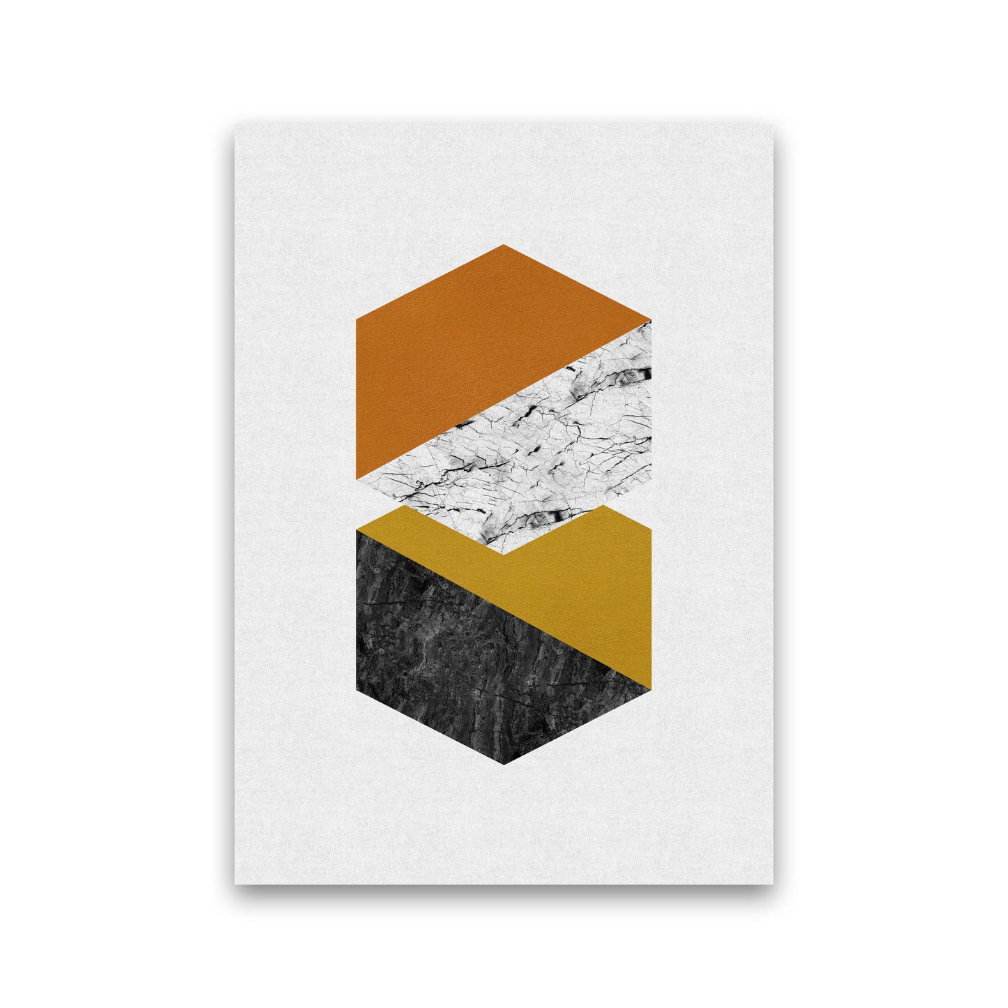 Geometric Hexagons Print By Orara Studio Print Only