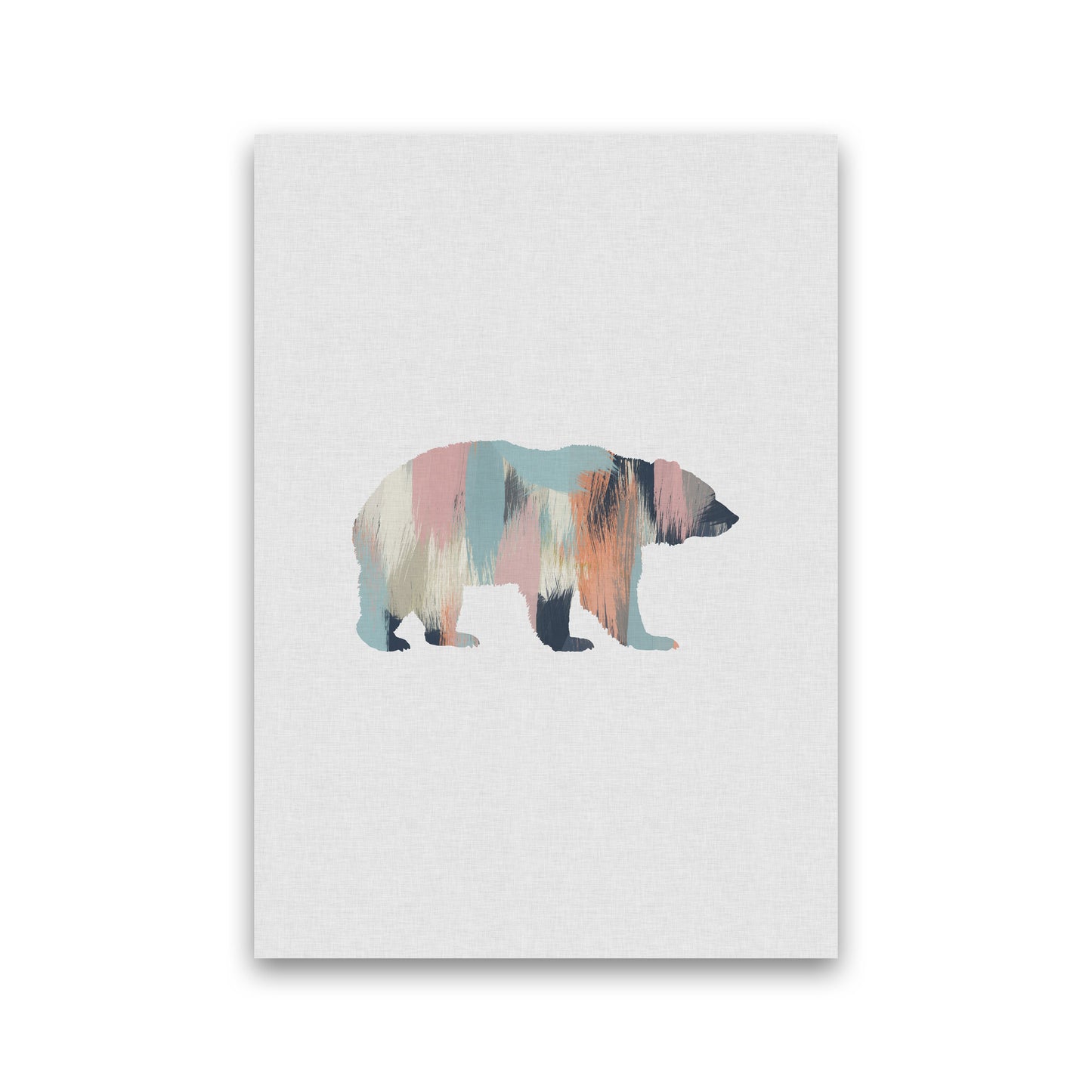 Pastel Bear Print By Orara Studio Animal Art Print Print Only