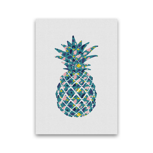 Teal Pineapple Print By Orara Studio, Framed Kitchen Wall Art Print Only