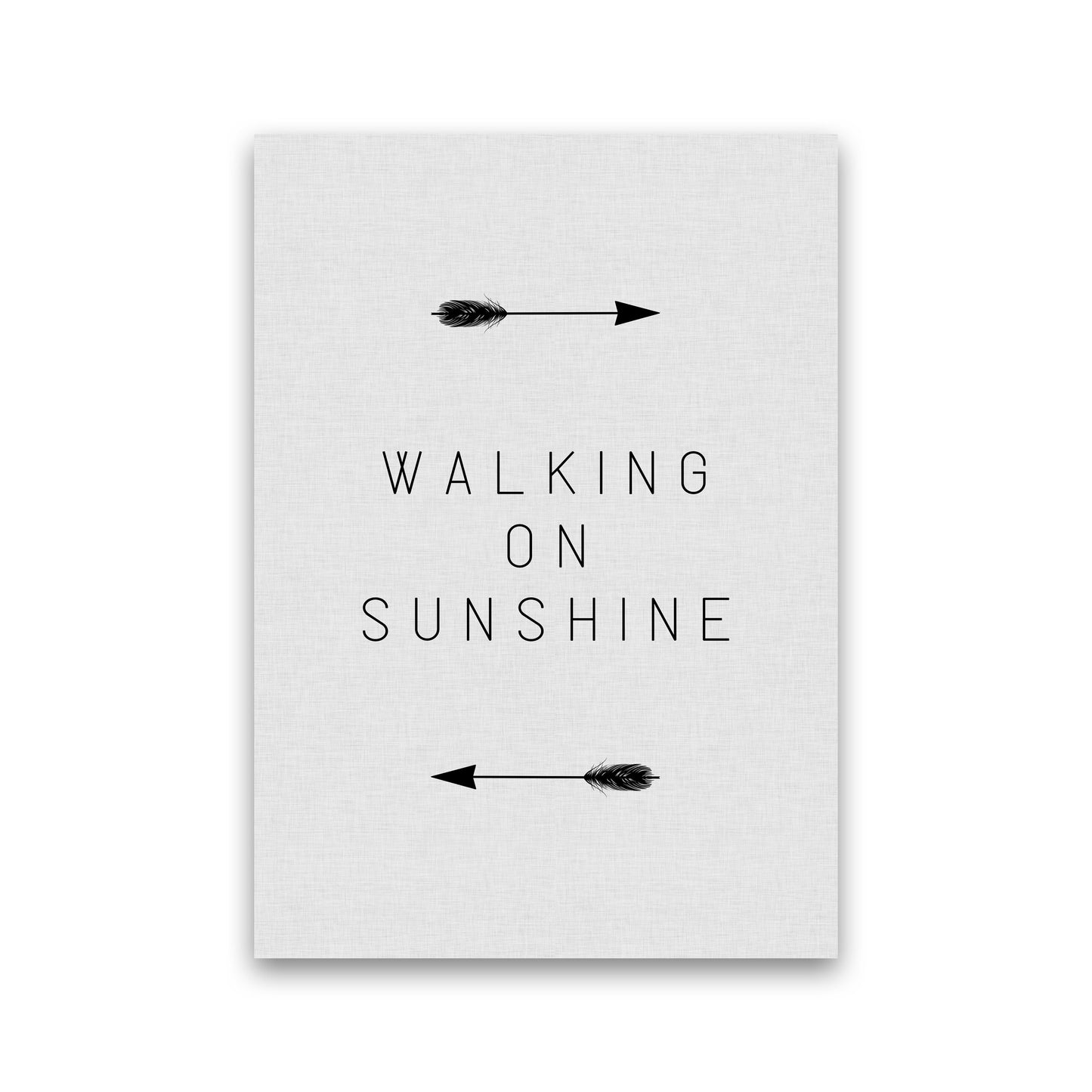 Walking On Sunshine Arrow Quote Print By Orara Studio Print Only