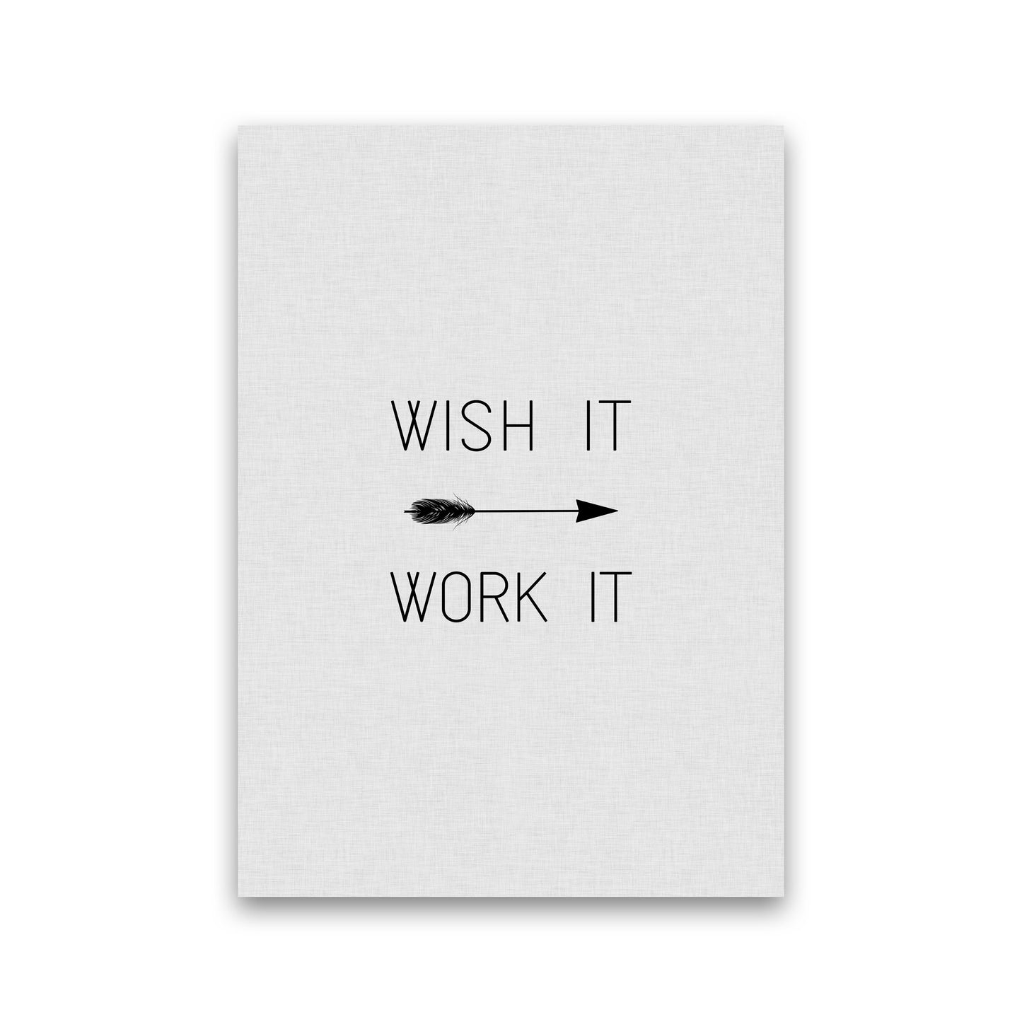 Wish It Work It Arrow Quote Print By Orara Studio Print Only