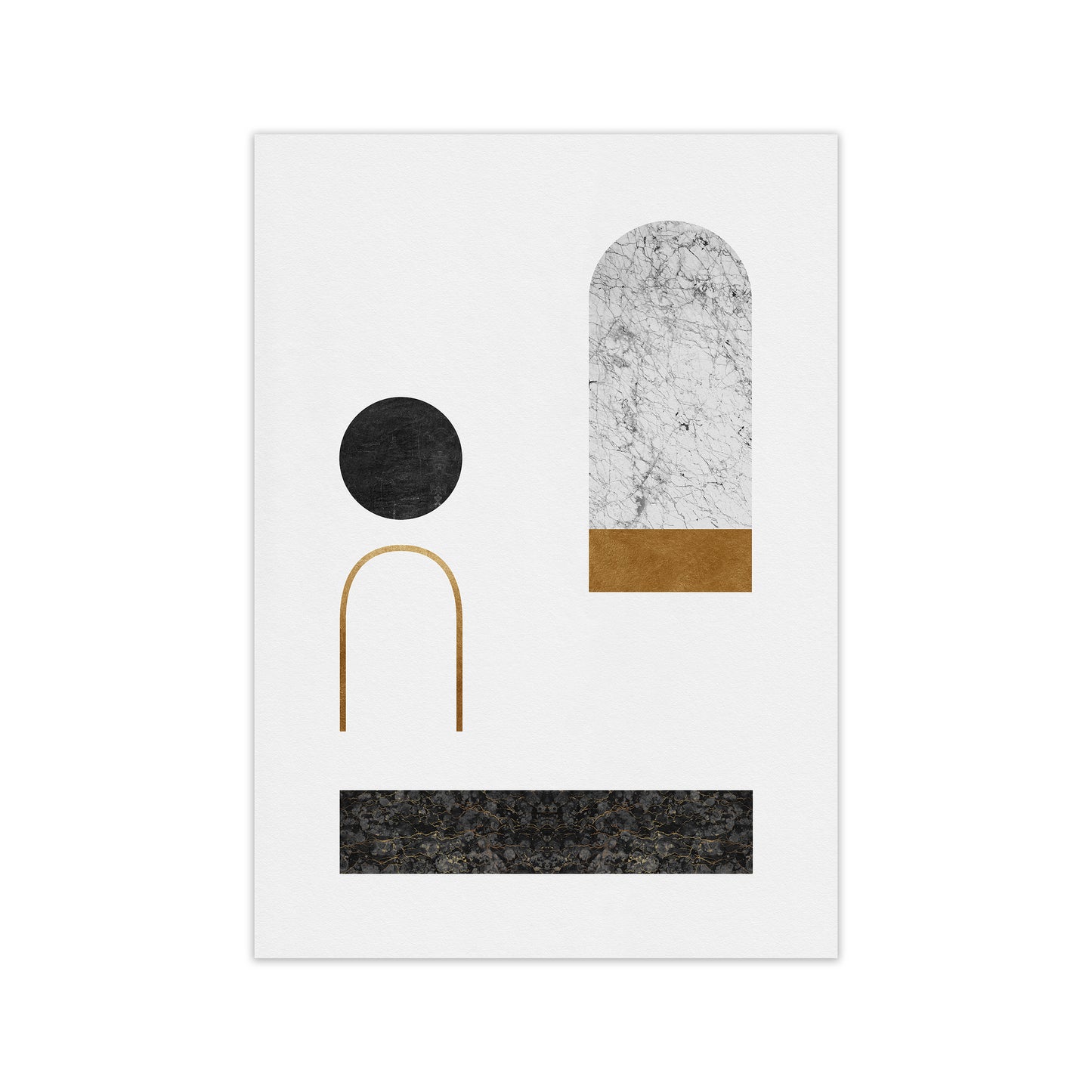Abstract Geometric II Art Print by Orara Studio A2 Black Frame