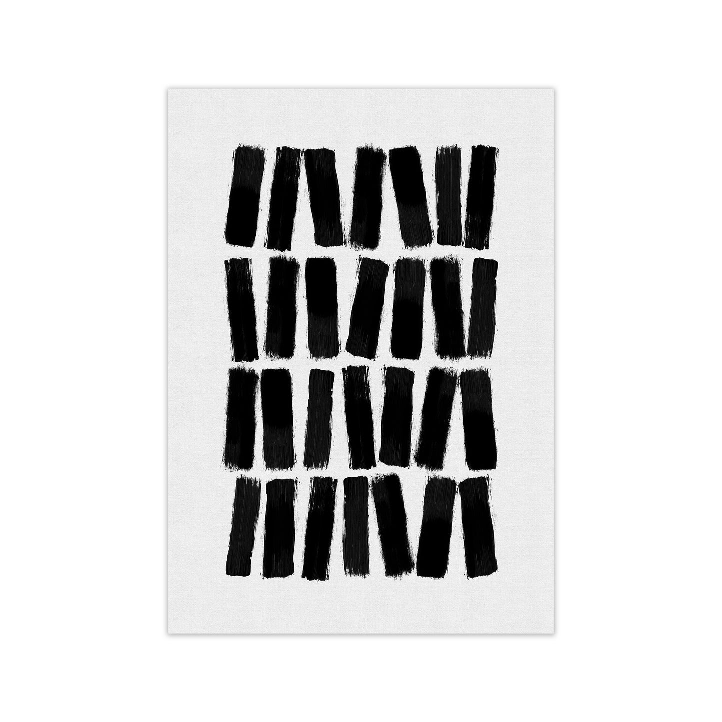 Black Brush Strokes Art Print by Orara Studio A1 Print Only