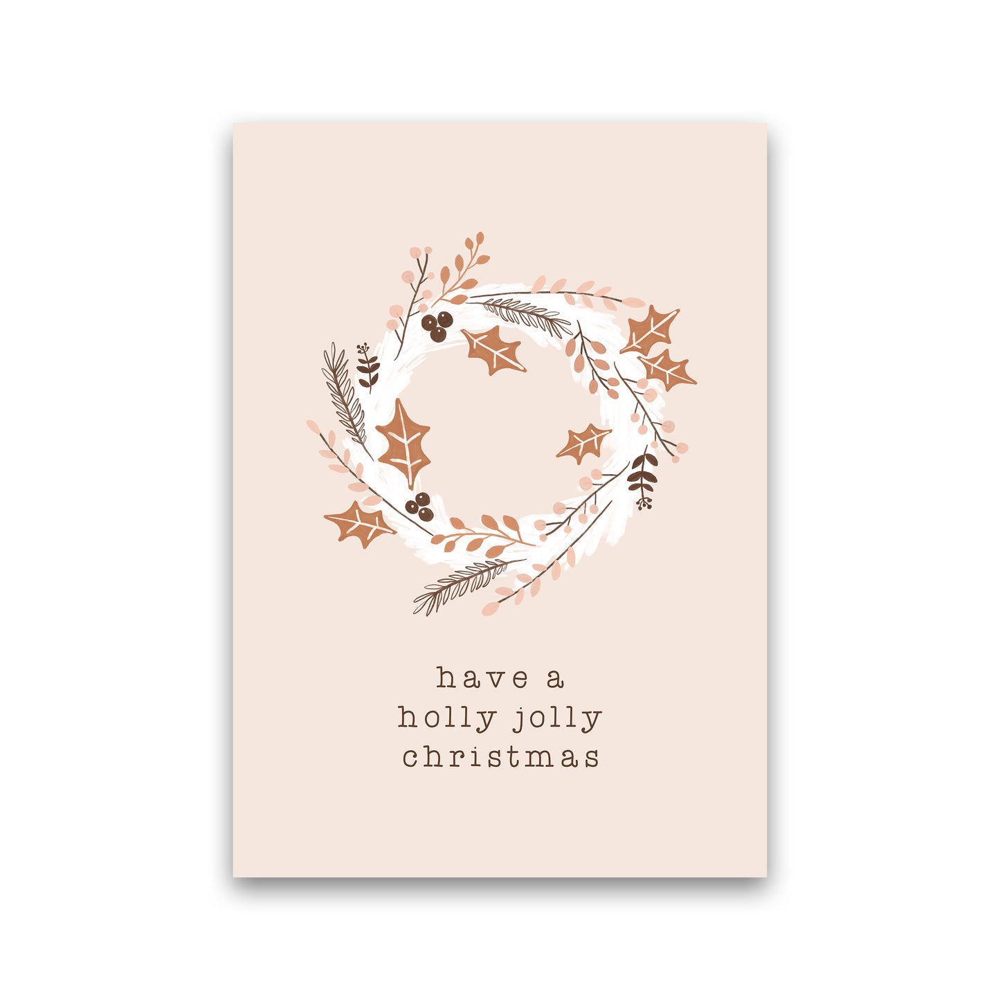 Have A Holly Jolly Christmas Christmas Art Print by Orara Studio Print Only