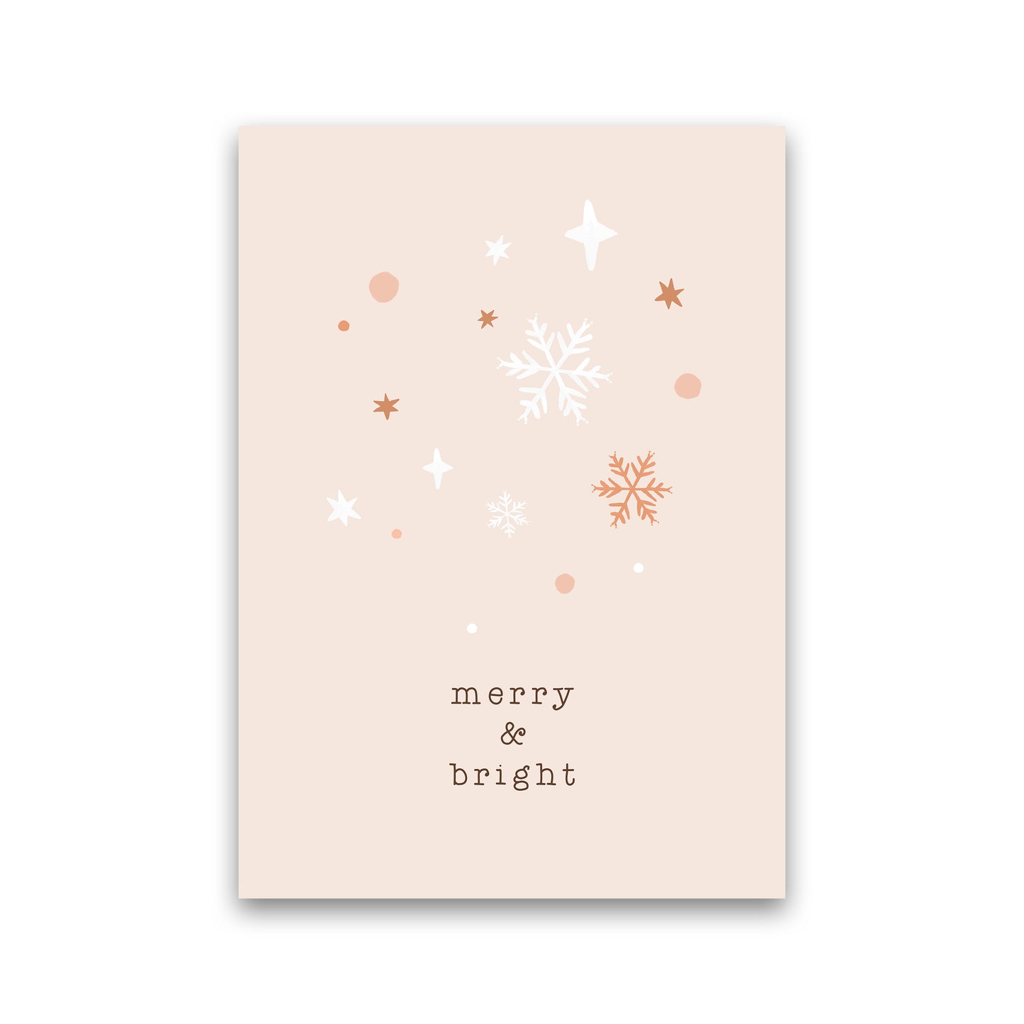 Merry & Bright Christmas Art Print by Orara Studio Print Only