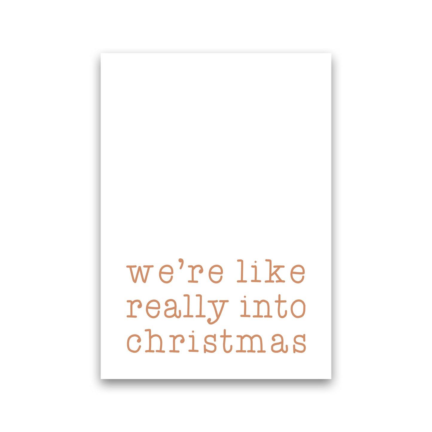Really Into Christmas Christmas Art Print by Orara Studio Print Only