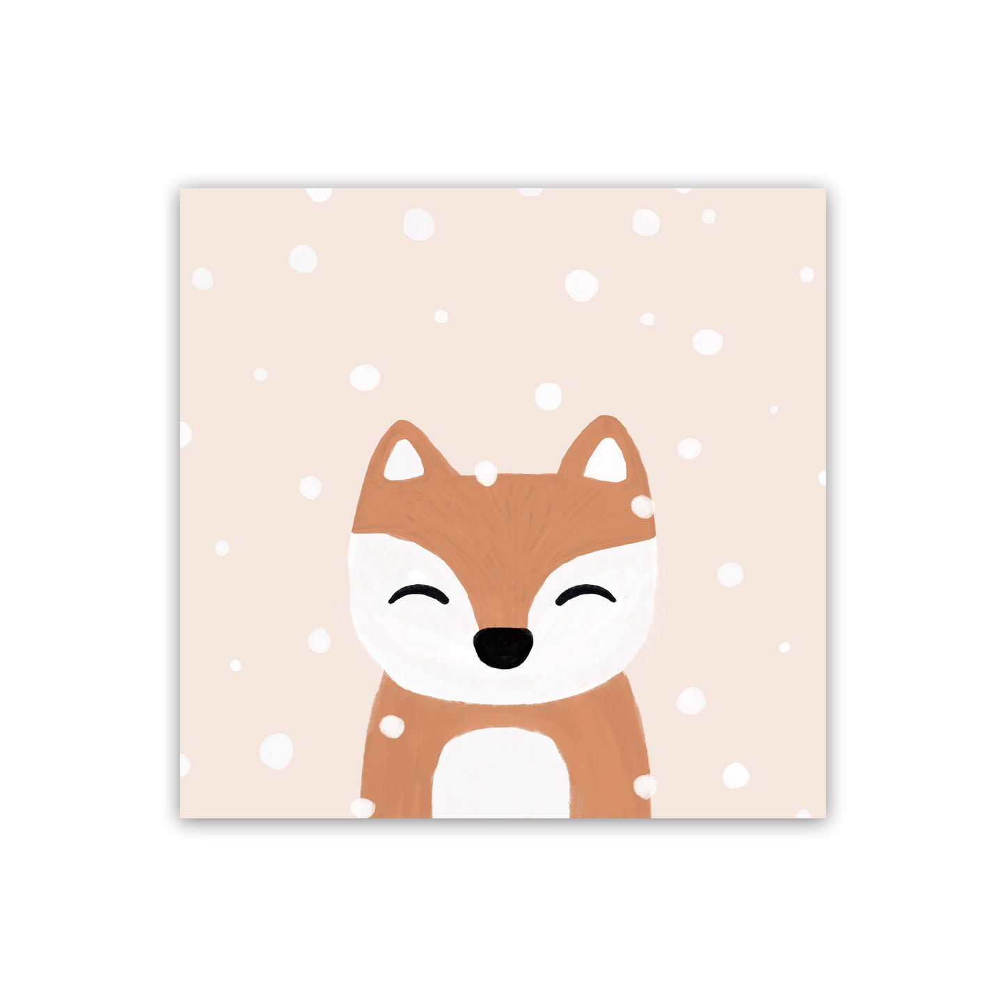 Snow & Fox Christmas Art Print by Orara Studio Print Only