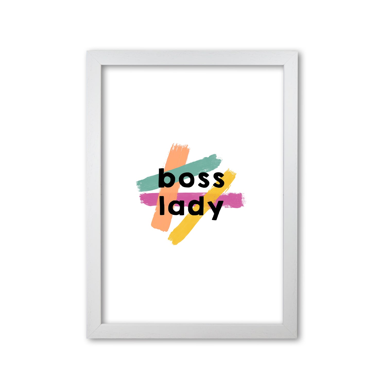 Boss Lady Print By Orara Studio White Grain