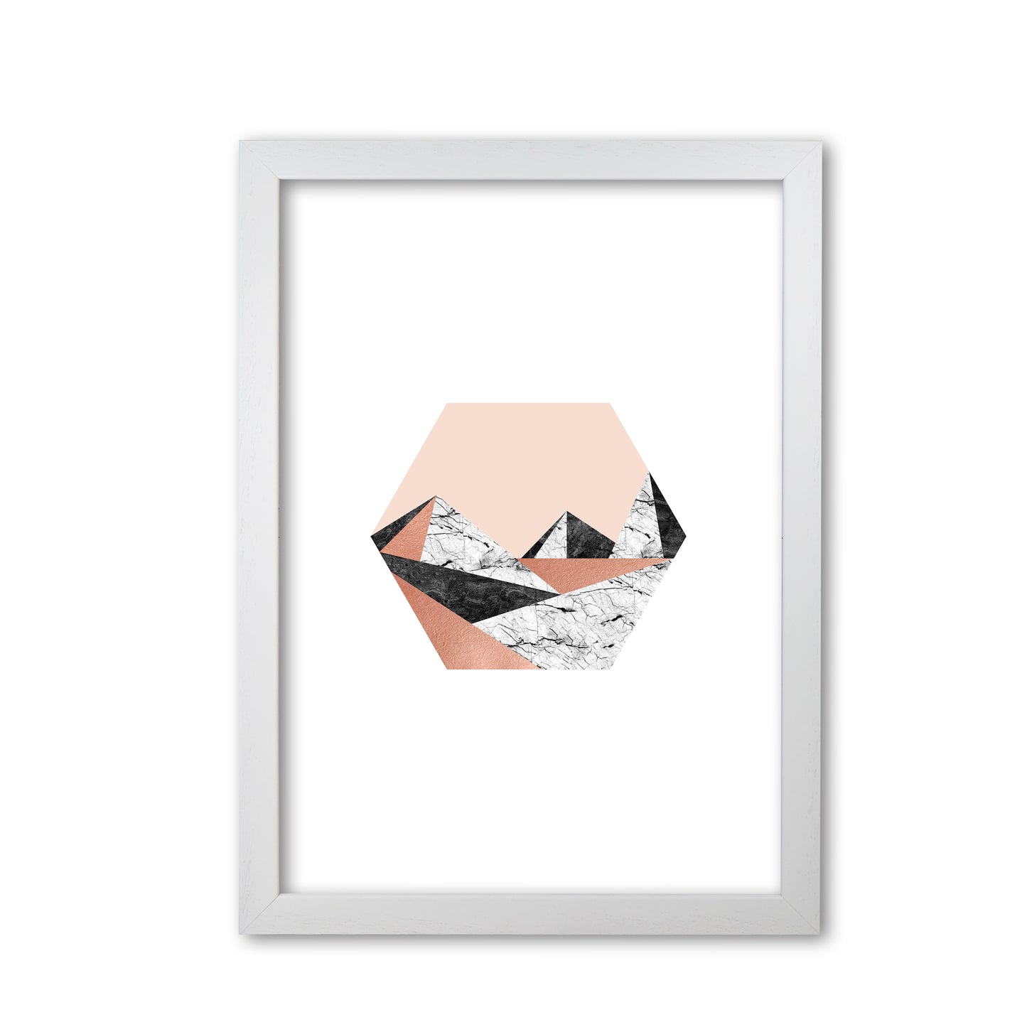 Geometric Landscape III Print By Orara Studio White Grain