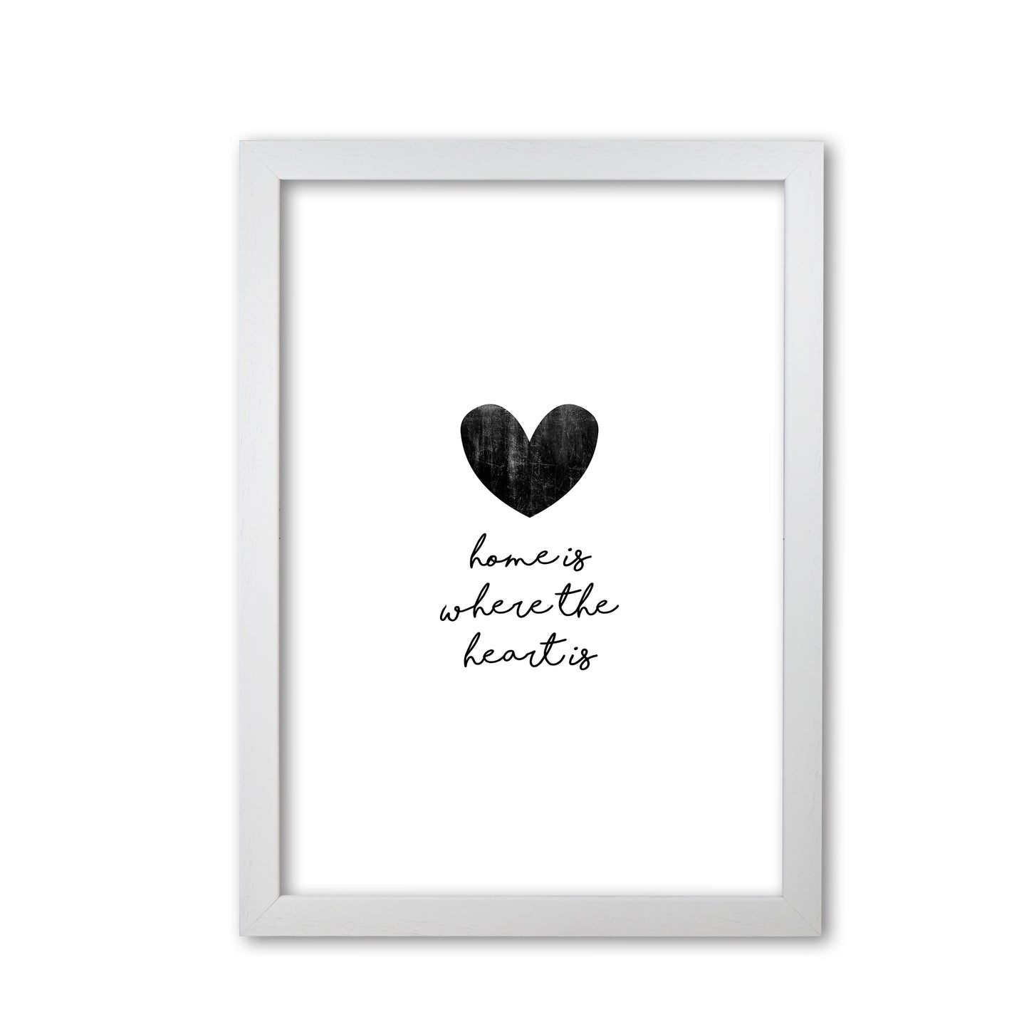 Home Is Where The Heart Is Print By Orara Studio White Grain