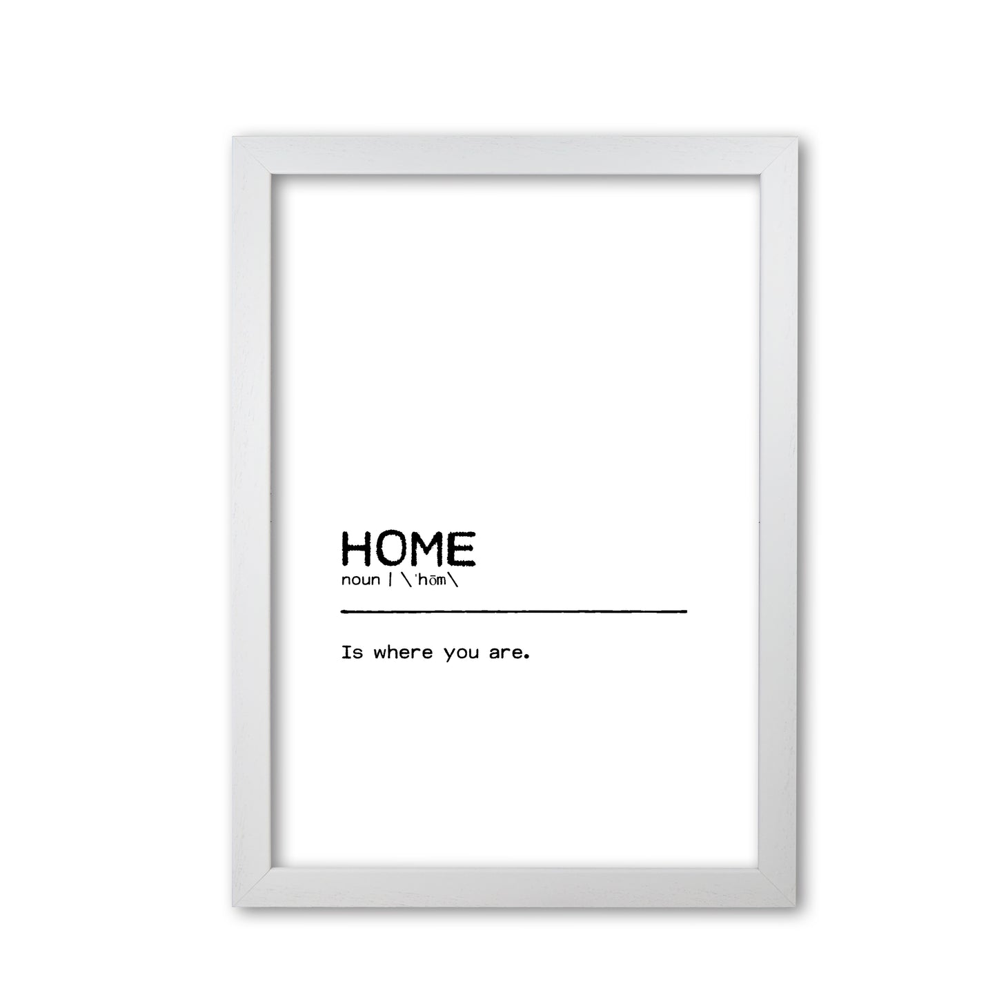 Home You Definition Quote Print By Orara Studio White Grain