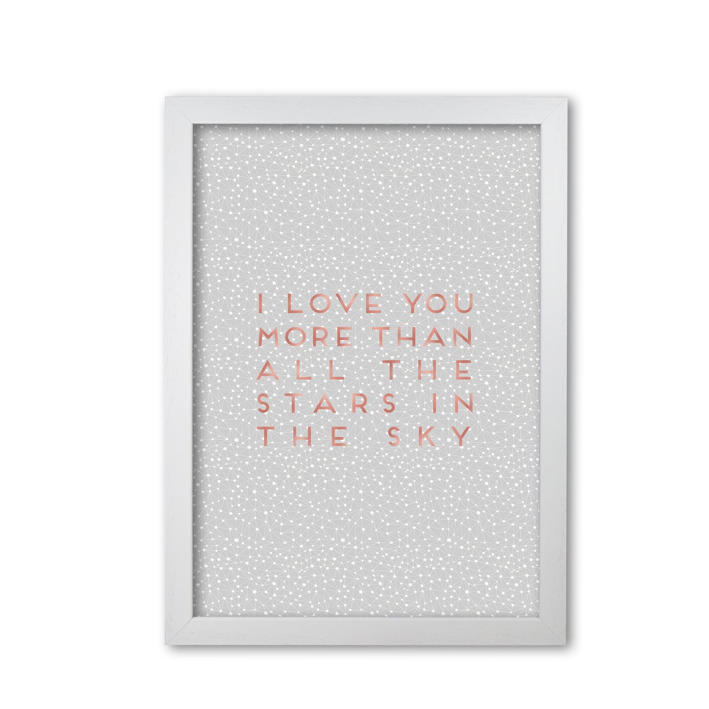I Love You Quote Print By Orara Studio White Grain