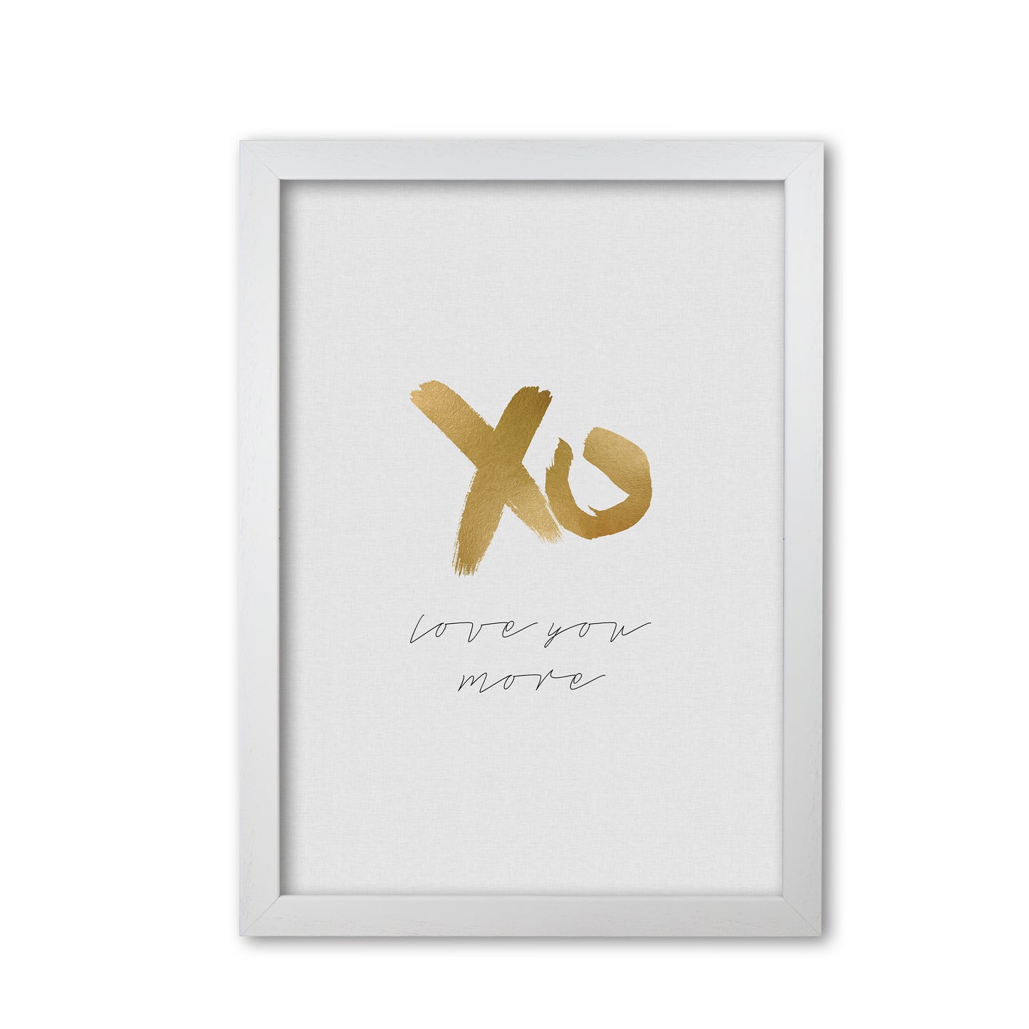 Love You More Print By Orara Studio White Grain