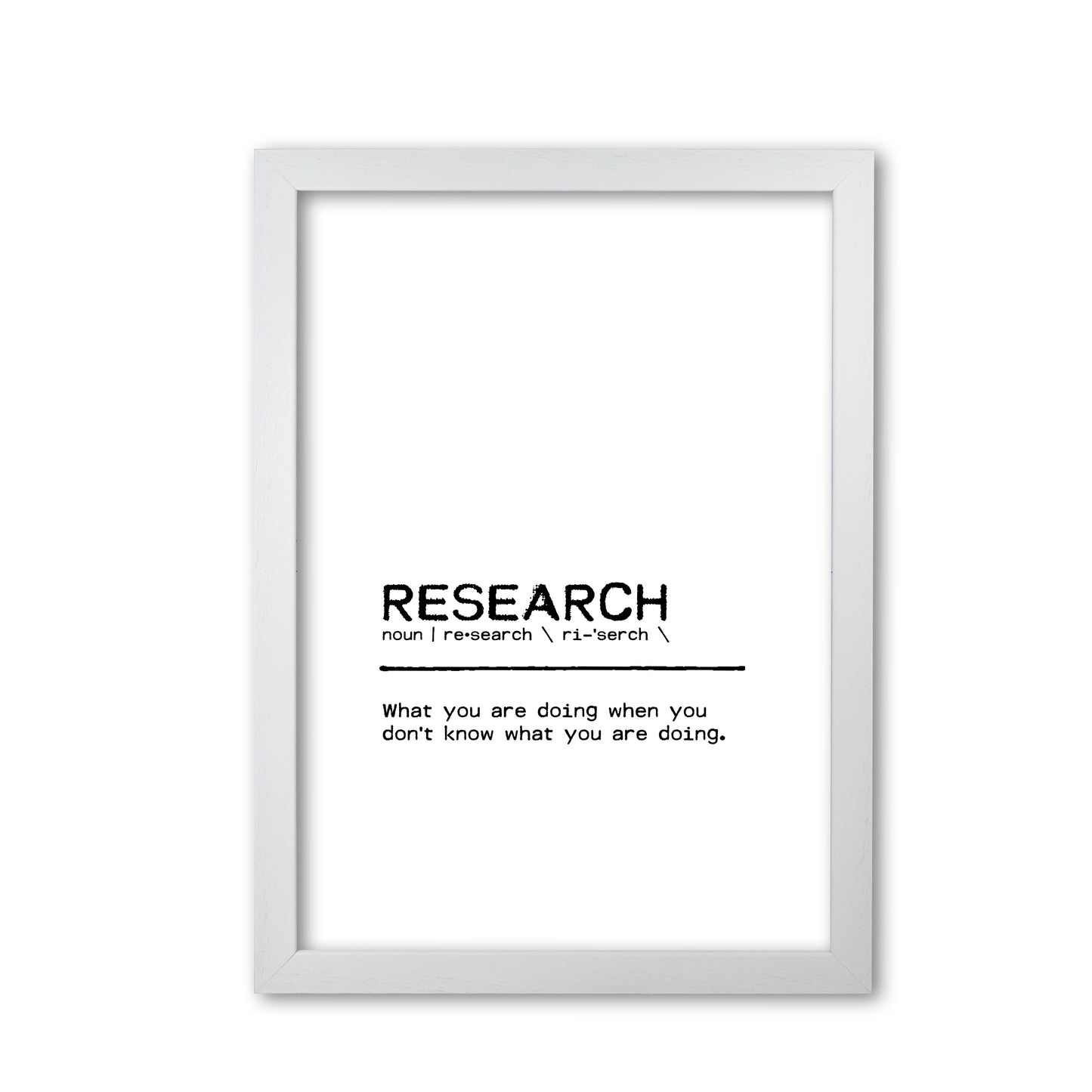 Re Definition Quote Print By Orara Studio White Grain