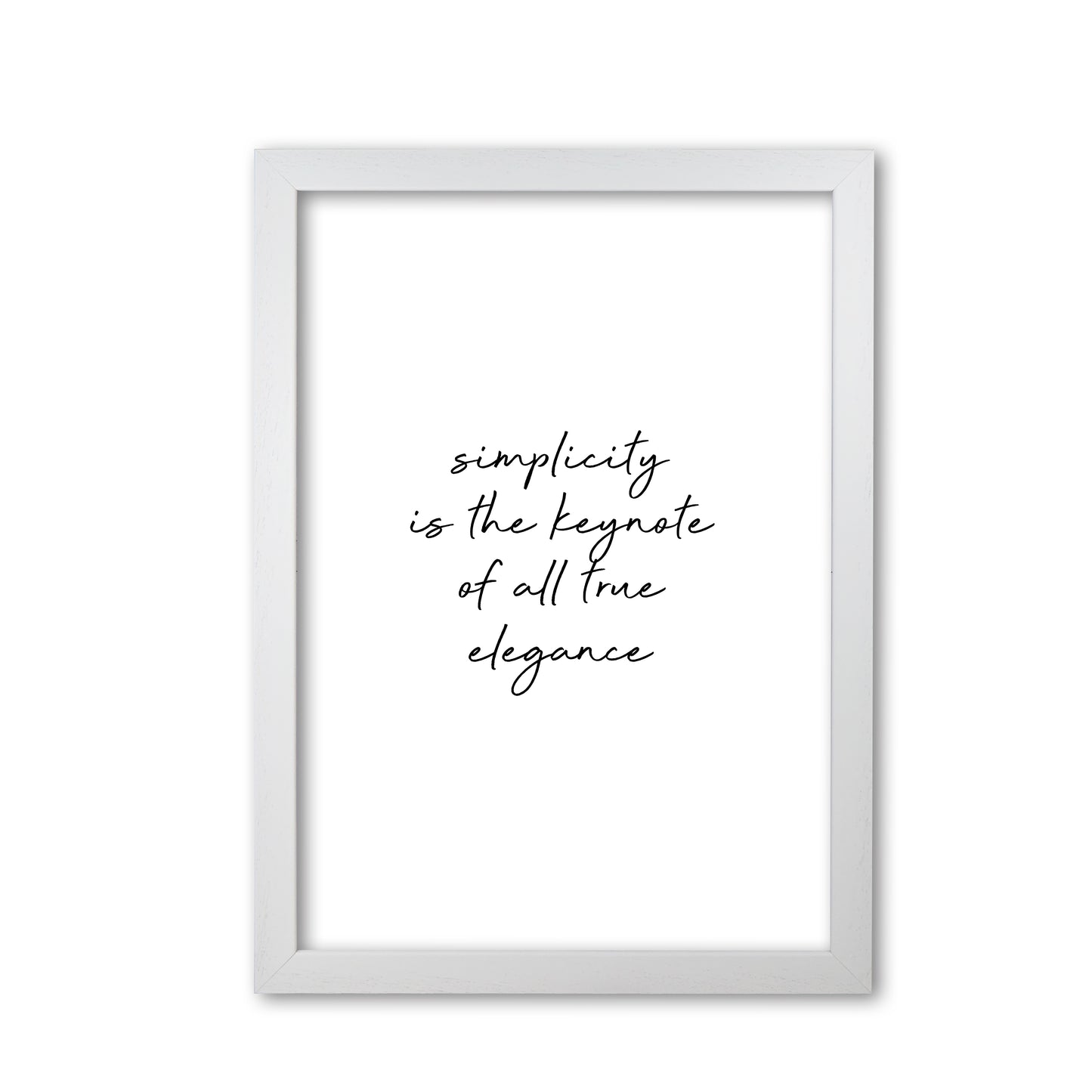 Simplicity Is The Keynote Quote Print By Orara Studio White Grain
