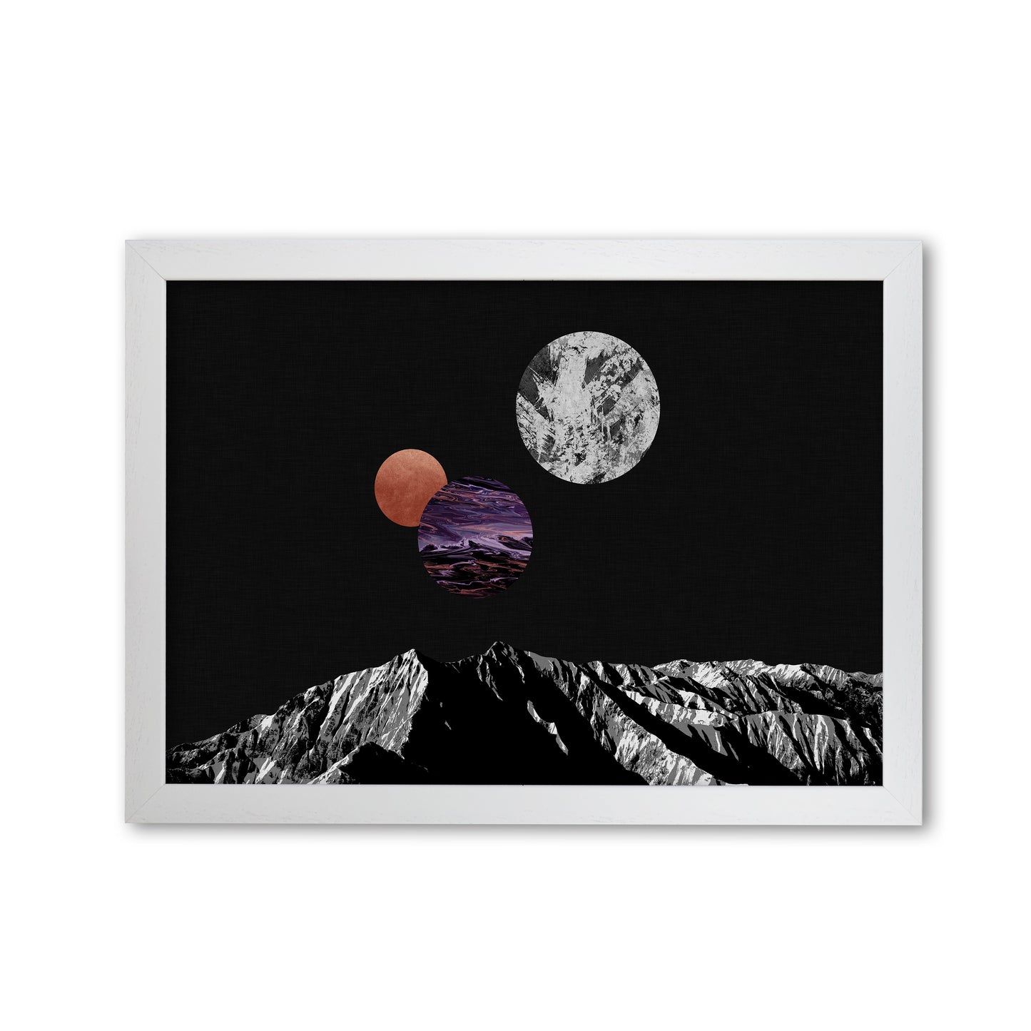 Space I Print By Orara Studio White Grain