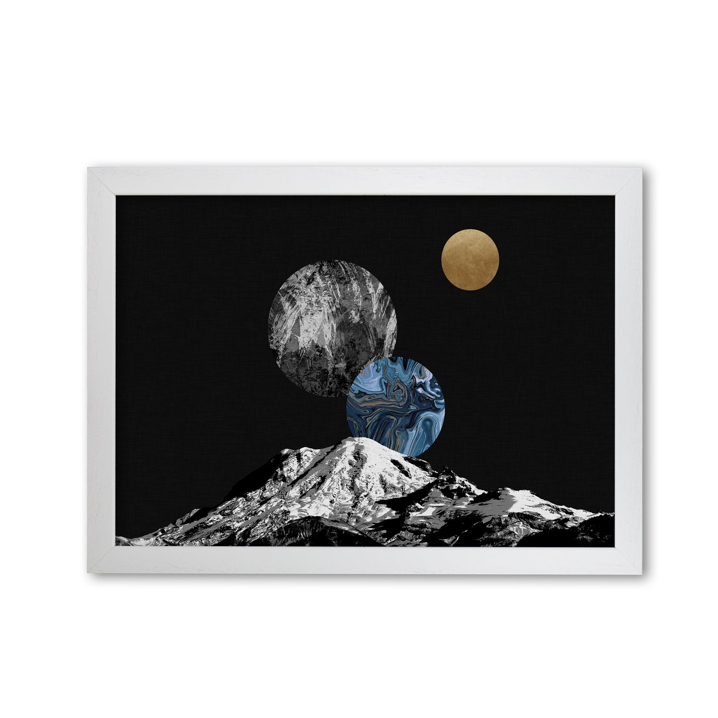 Space II Print By Orara Studio White Grain