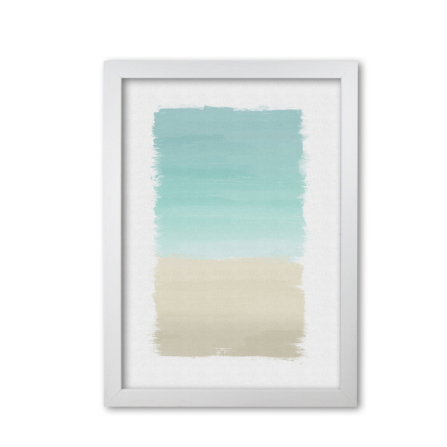 Turquoise Abstract Print By Orara Studio White Grain