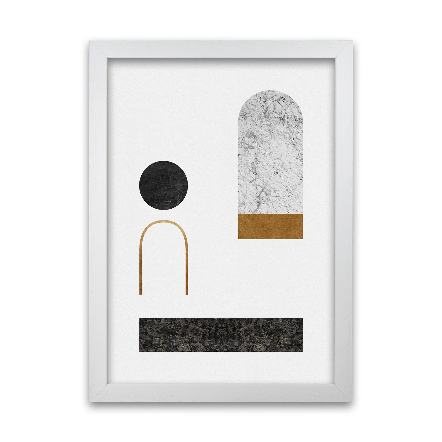 Abstract Geometric II Art Print by Orara Studio A1 White Frame