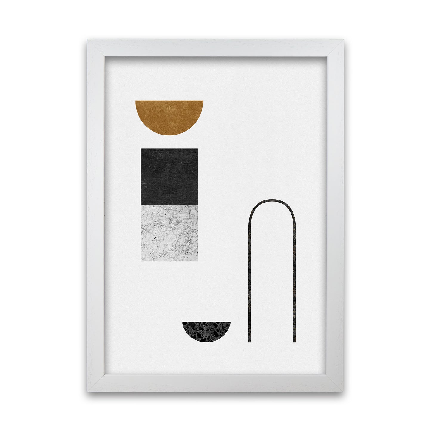 Abstract Geometric IV Art Print by Orara Studio A1 White Frame