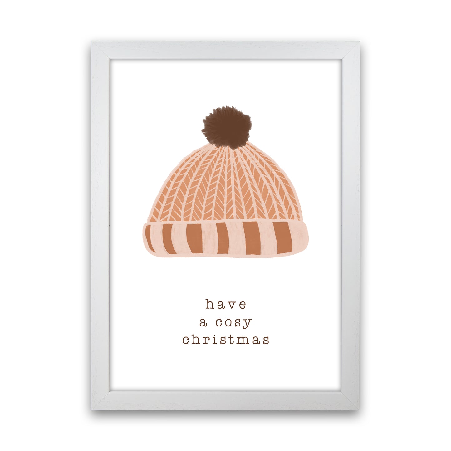 Have A Cosy Christmas Christmas Art Print by Orara Studio White Grain