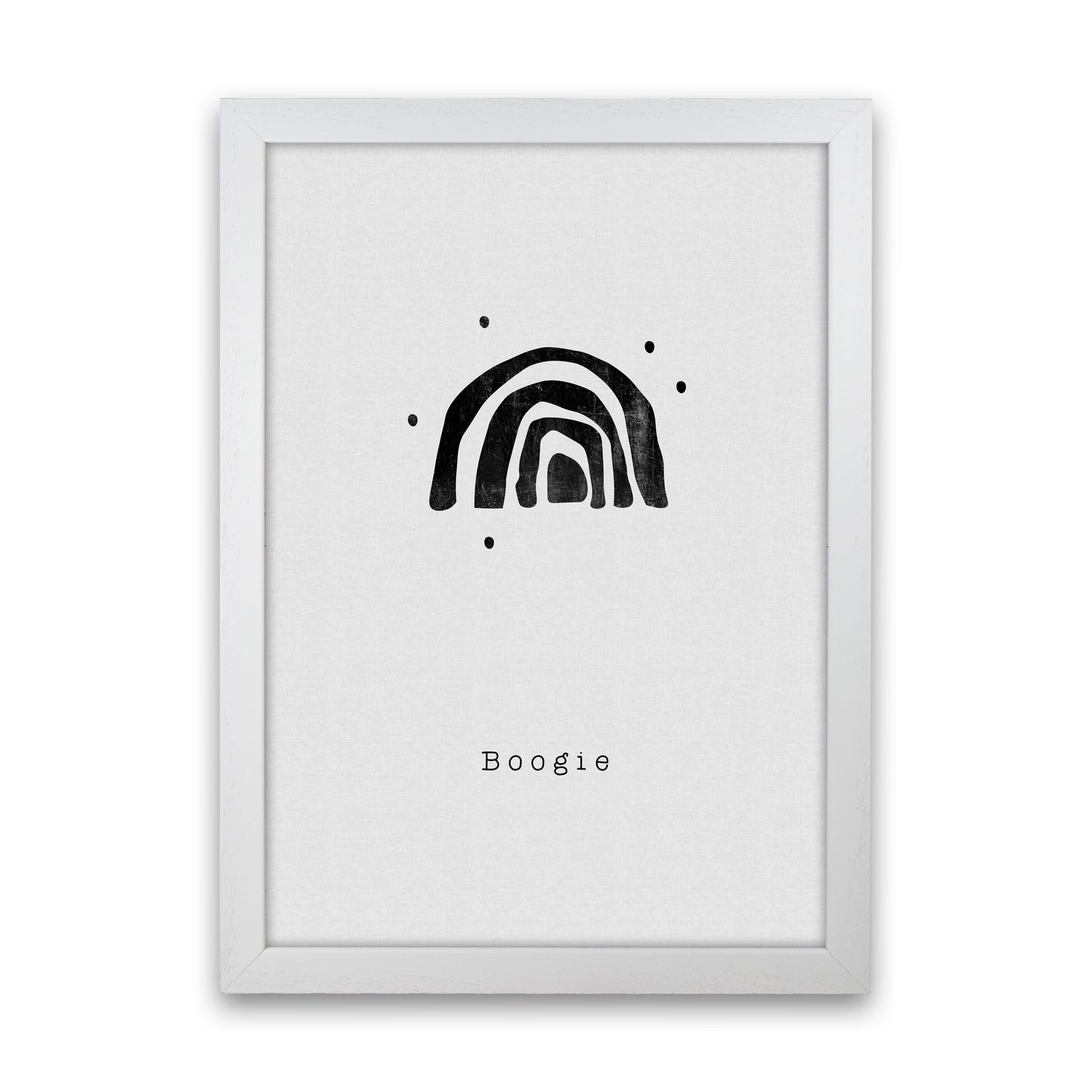 Quote Set - Boogie Art Print by Orara Studio White Grain